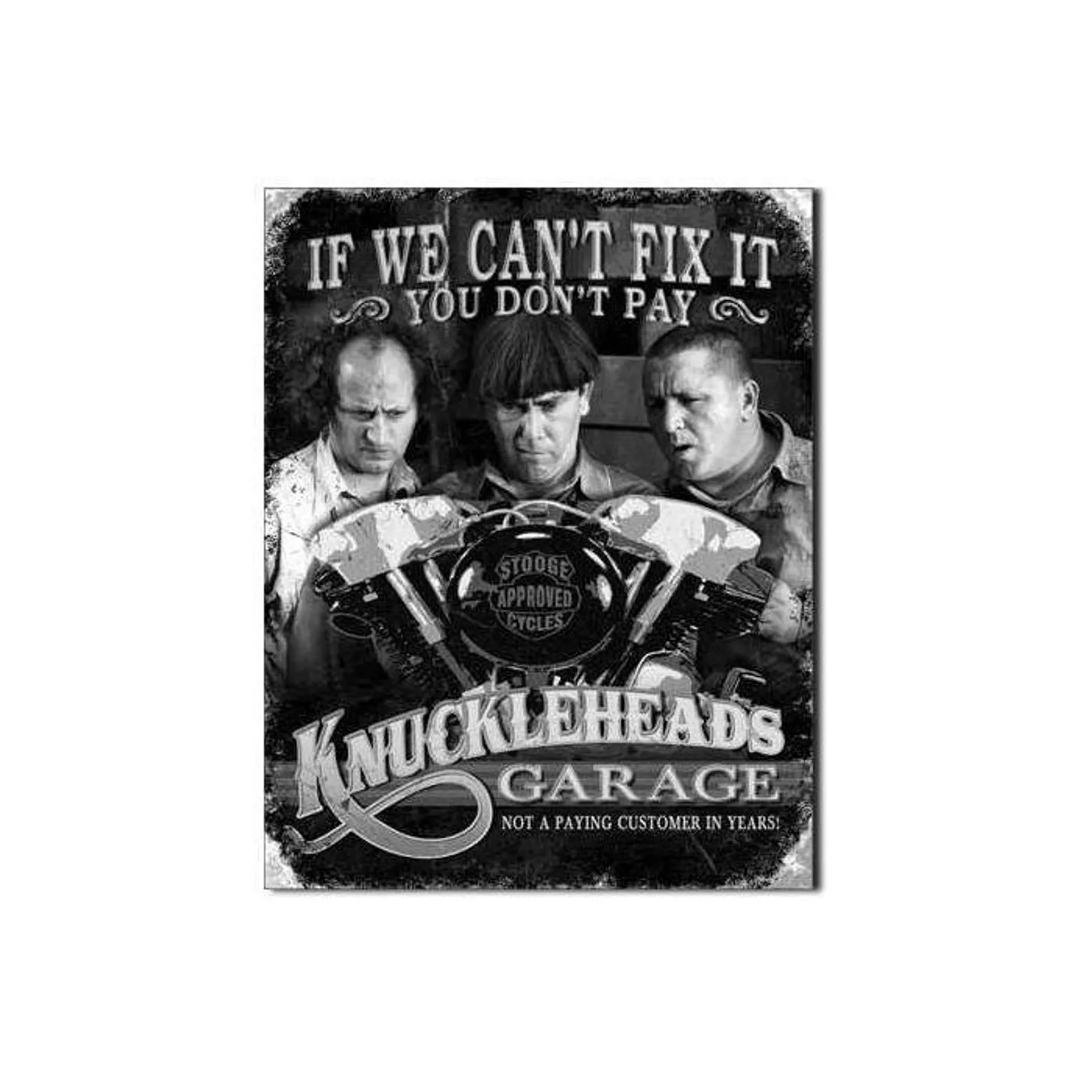 Knuckleheads Garage Tin Sign