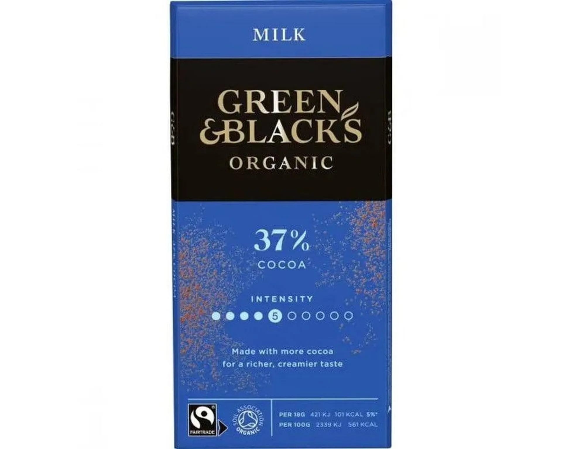 Green & Blacks Chocolate Bar Milk Org 90 g