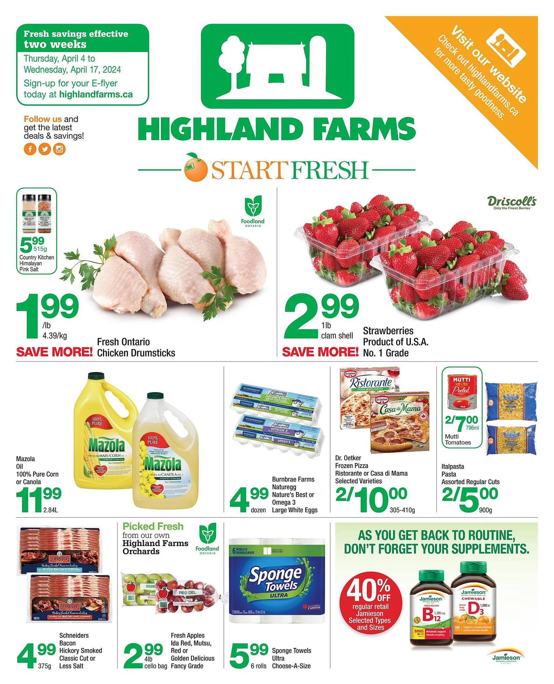 Highland Farms flyer from April 4 to April 10 2024 - flyer page 