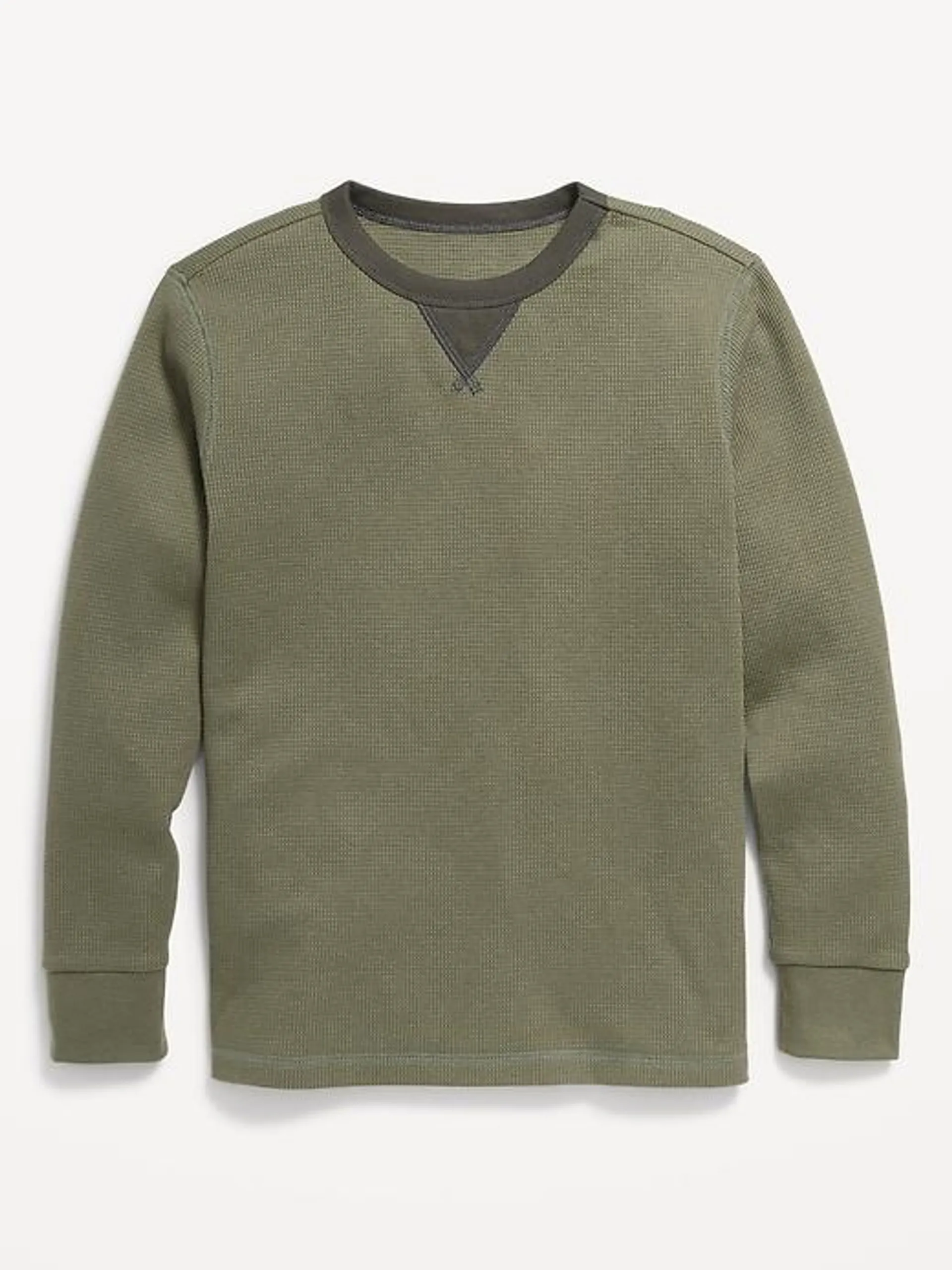 Long-Sleeve Thermal-Knit T-Shirt for Boys