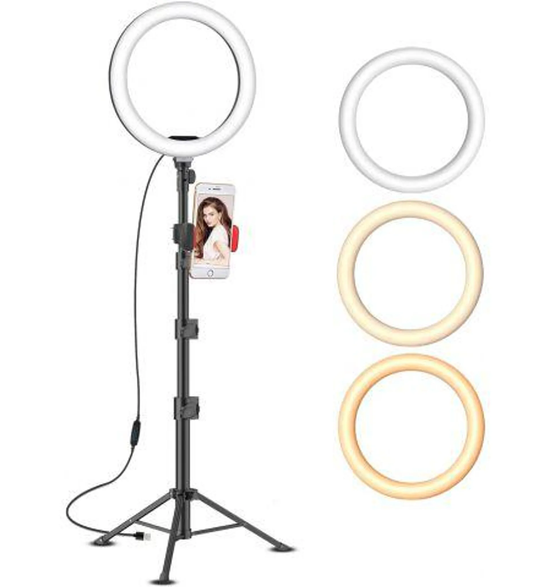 10" LED Ring Light with Full Size Tripod
