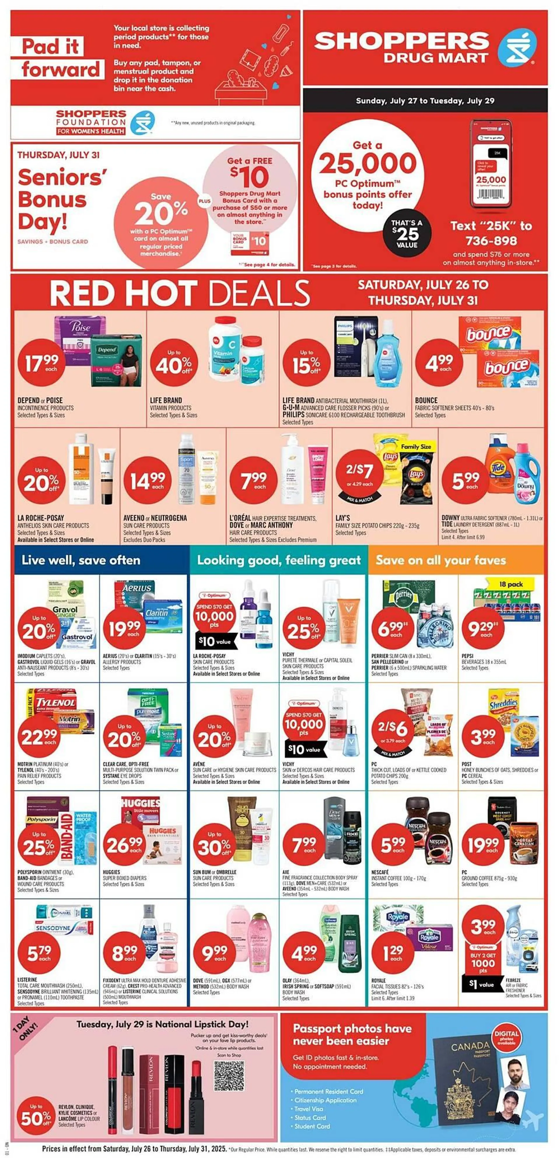 Shoppers Drug Mart flyer from July 24 to July 31 2025 - flyer page 1