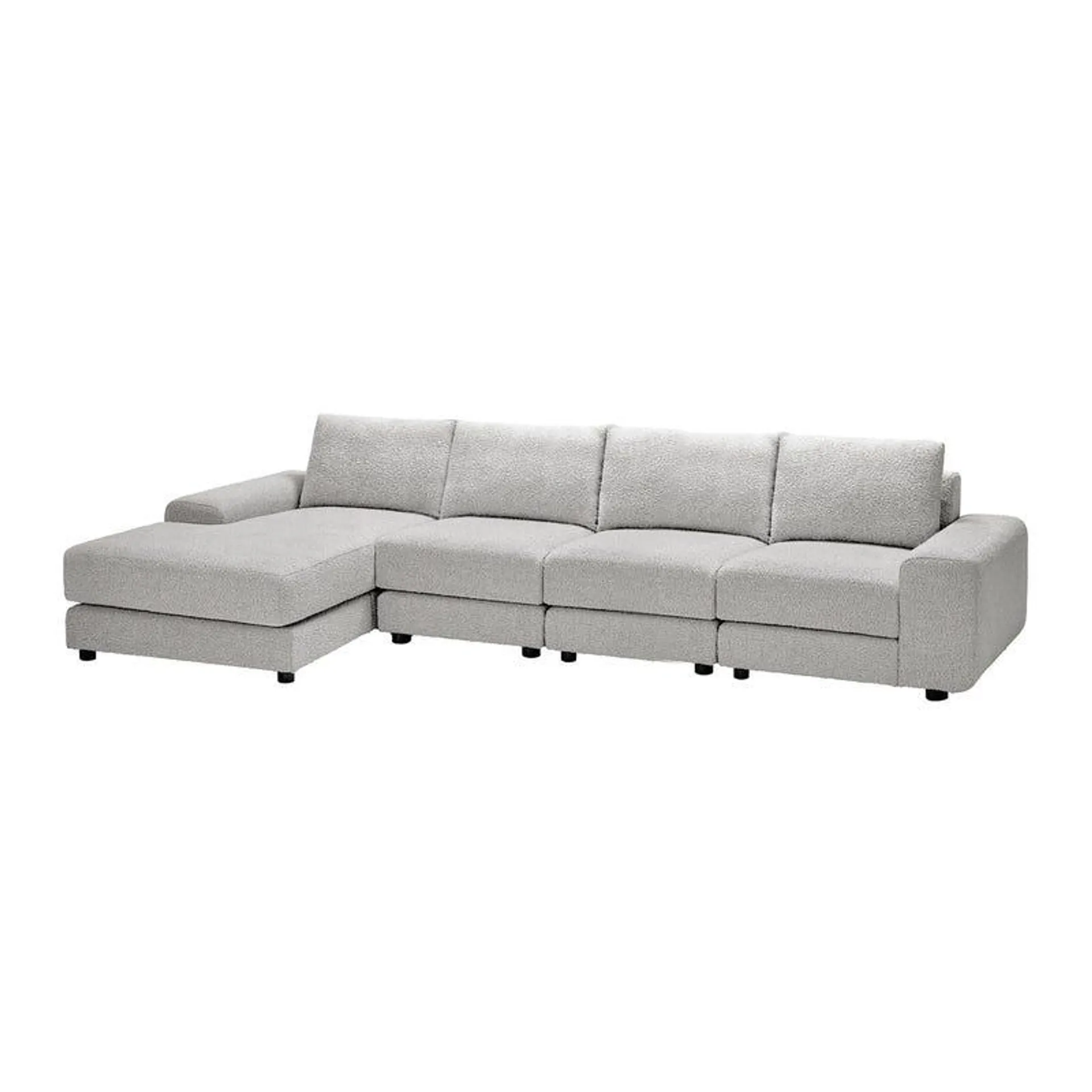 Sectionnel modulaire avec chaise longue à gauche - 4 mcx