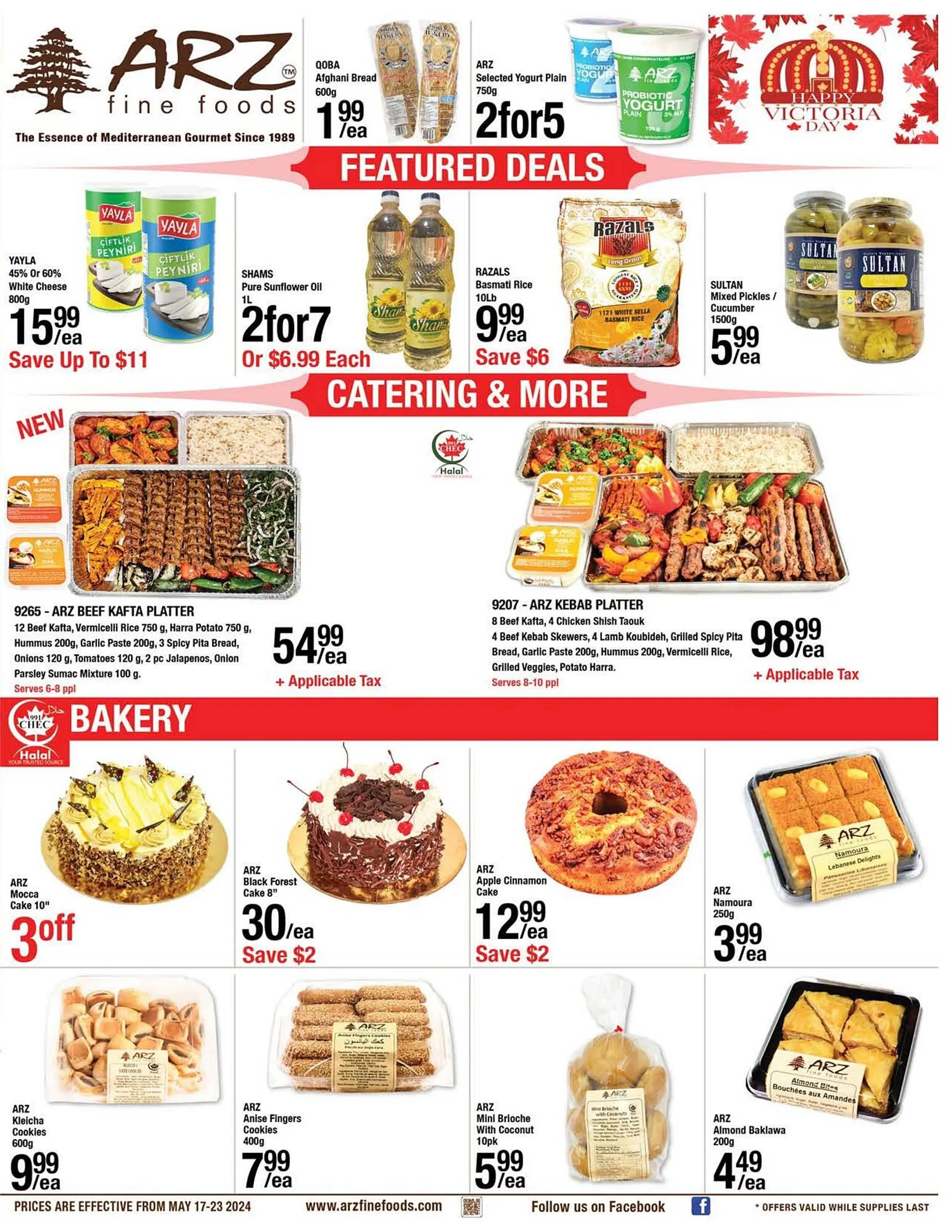 Arz Fine Foods flyer from May 17 to May 23 2024 - flyer page 1