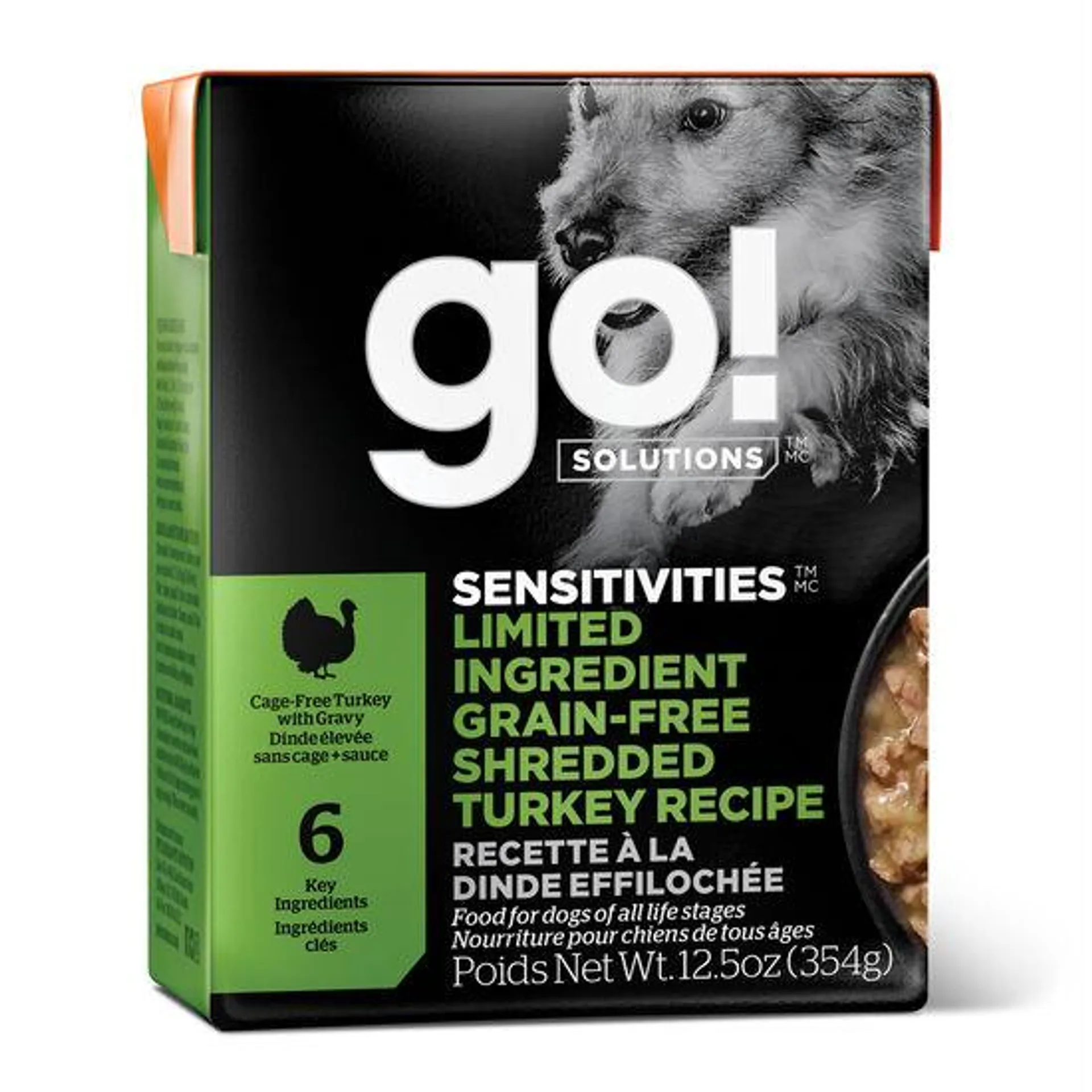 Sensitivities Shredded Turkey Recipe for Dogs, 354 g