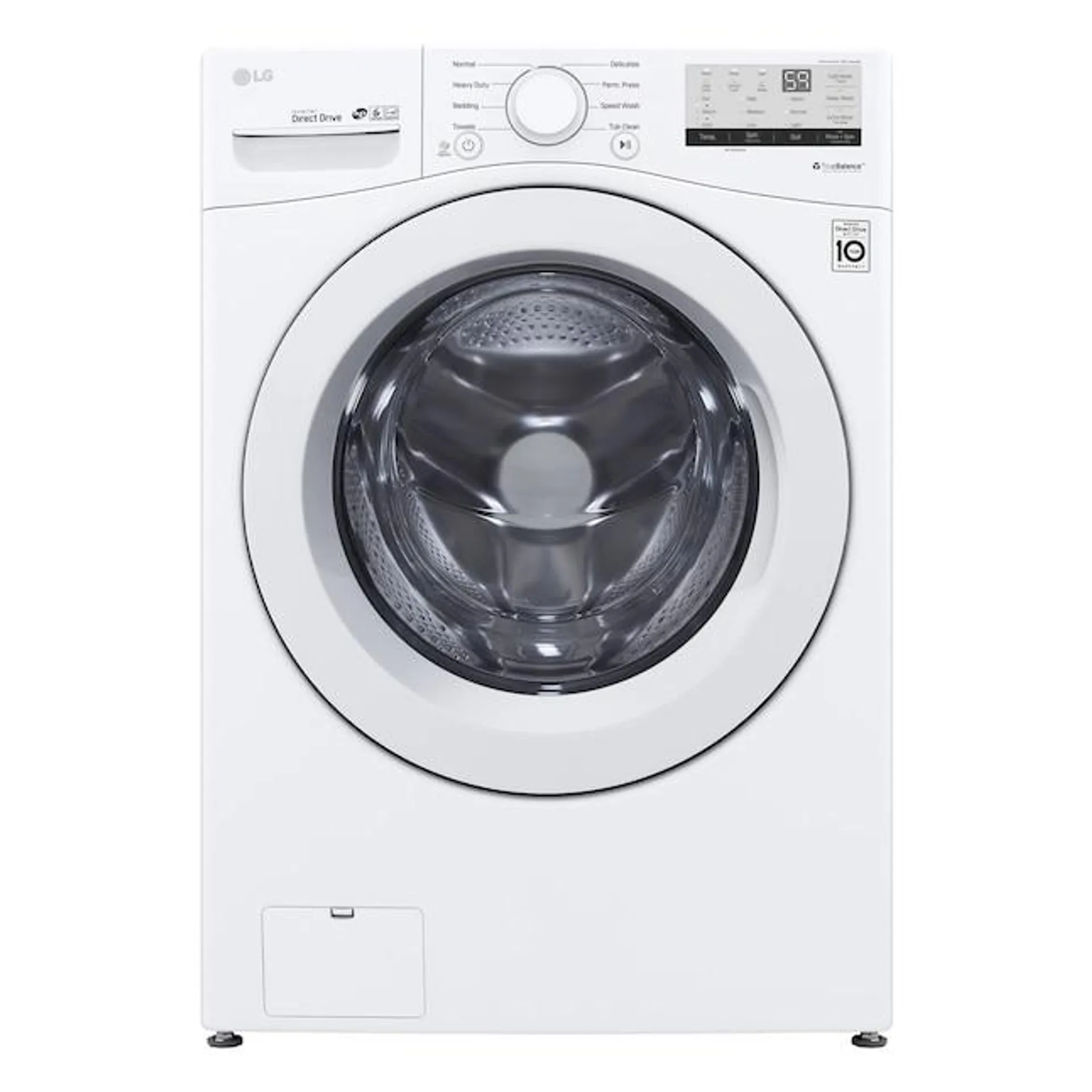 LG 4.5-cu ft High Efficiency Stackable Front-Load Washer (White) ENERGY STAR