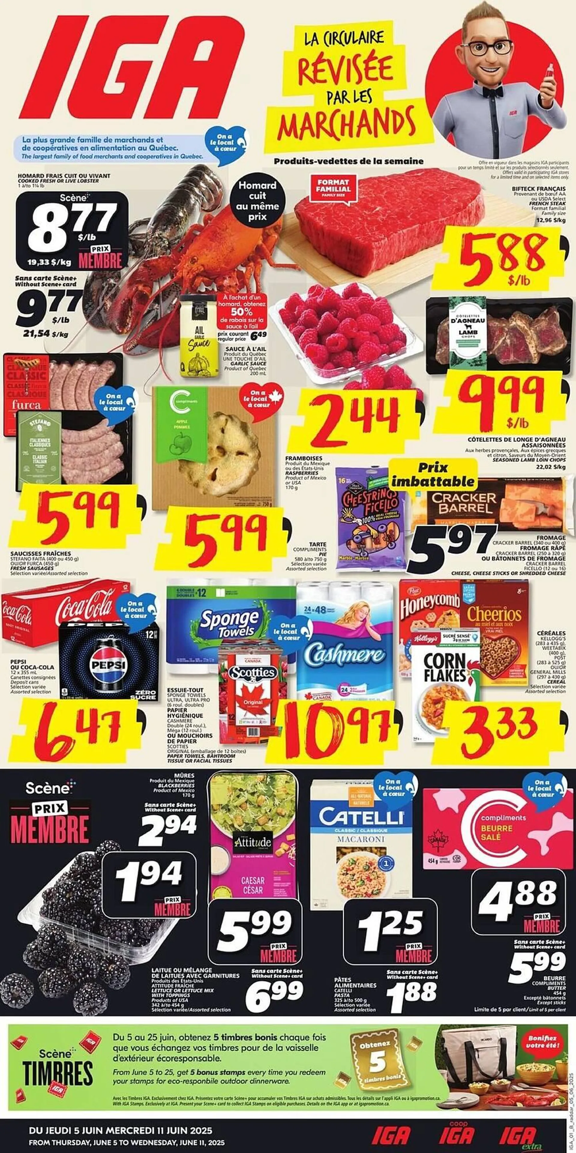 IGA flyer from June 5 to June 19 2025 - flyer page 1