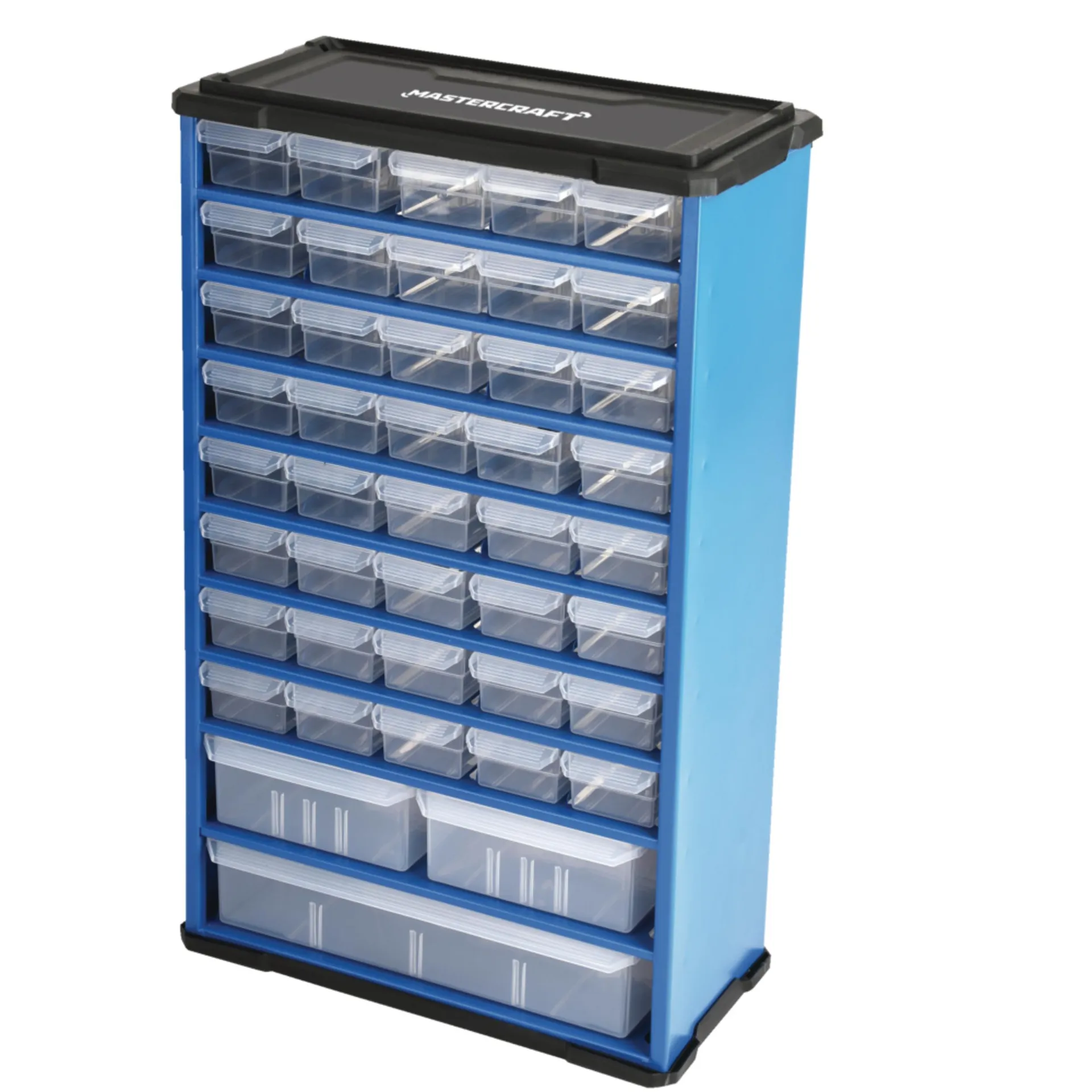 Mastercraft Metal Stackable Wall-Mountable 43-Drawers Cabinet, 20x12x6-in