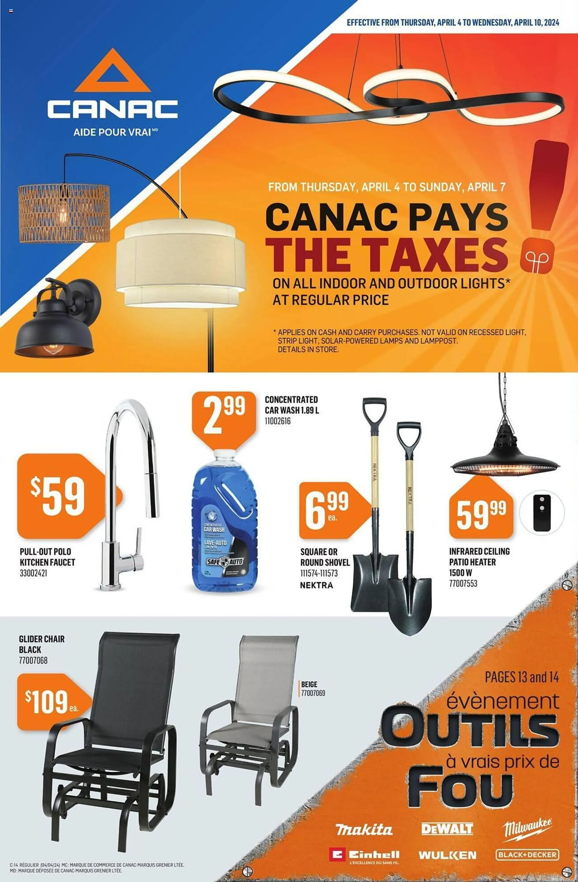 Canac flyer from April 4 to April 10 2024 - flyer page 