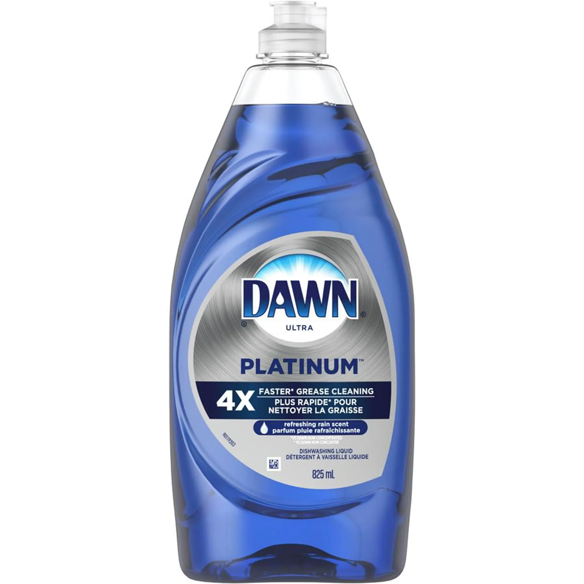 Platinum Dishwashing Liquid Dish Soap, Refreshing Rain Scent,