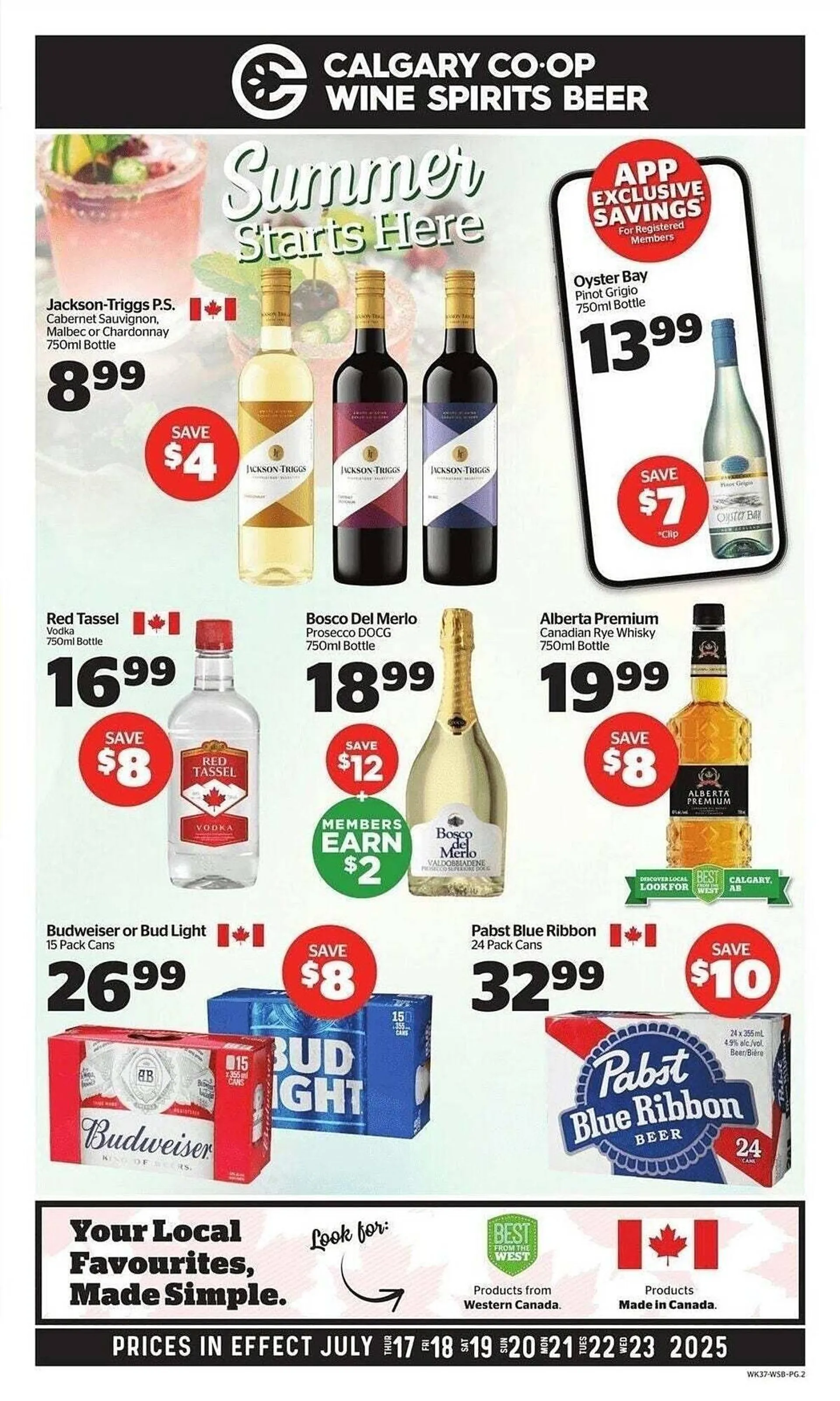 Calgary Co-op flyer from July 17 to July 31 2025 - flyer page 1