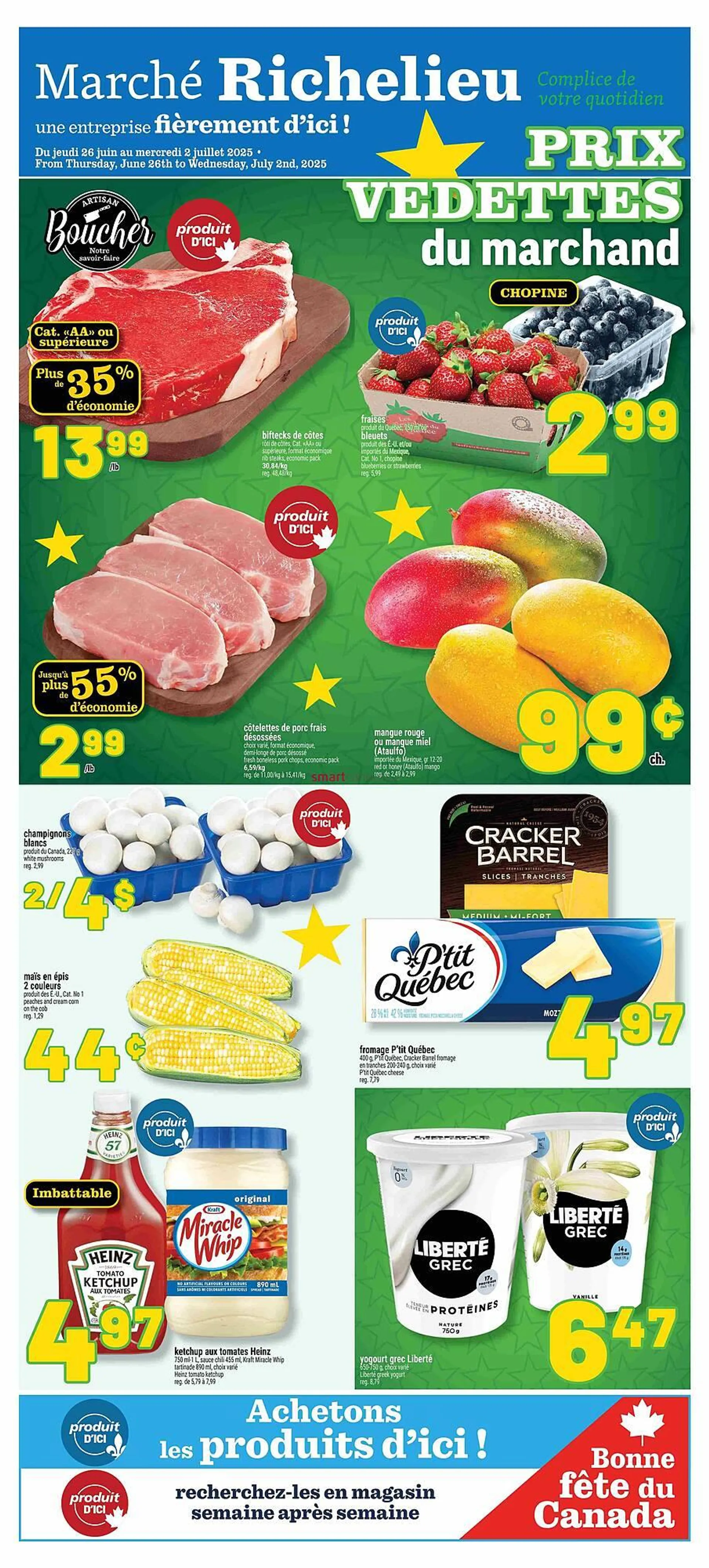 Marché Richelieu flyer from June 26 to July 2 2025 - flyer page 1