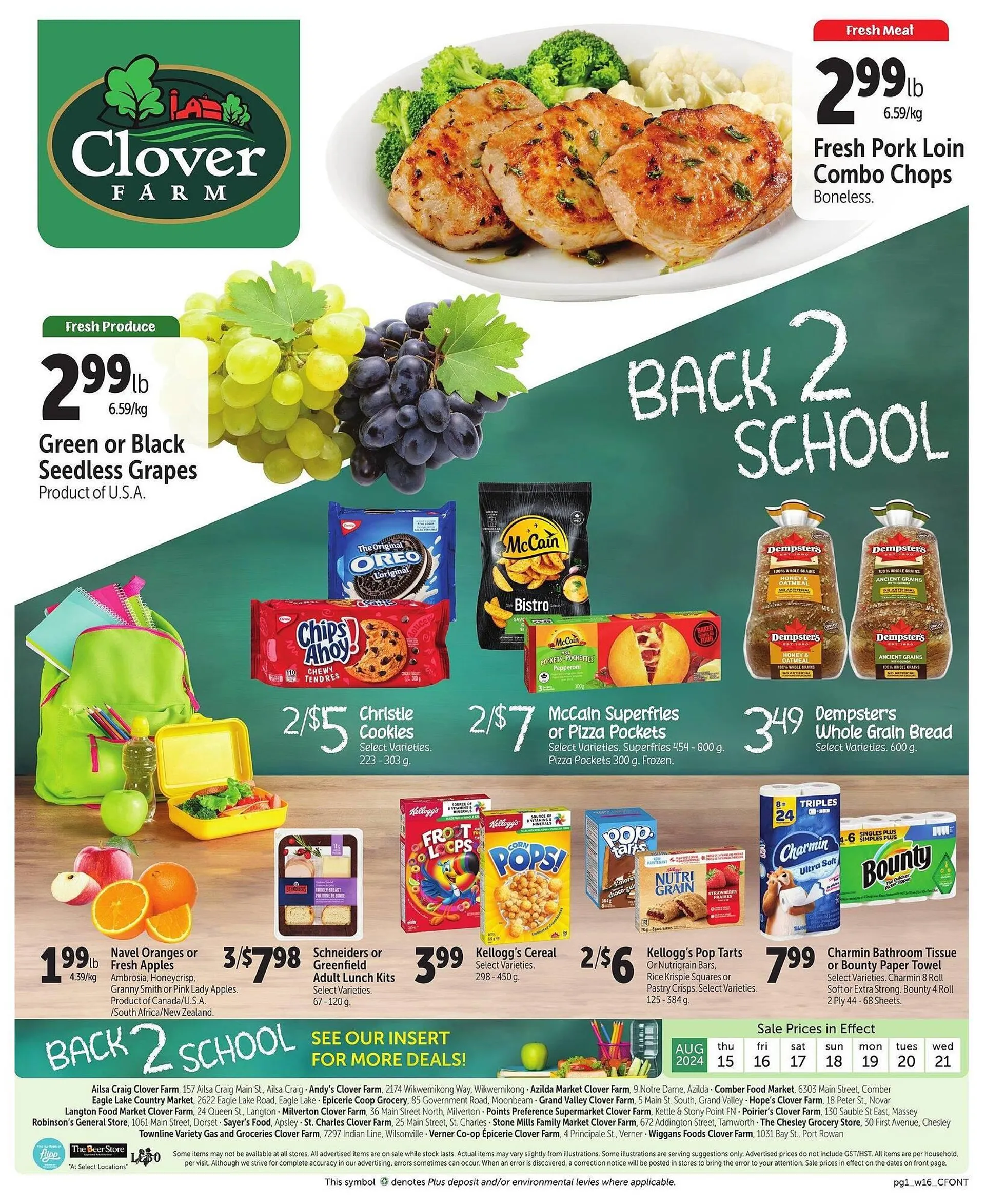 Clover Farm flyer - 1