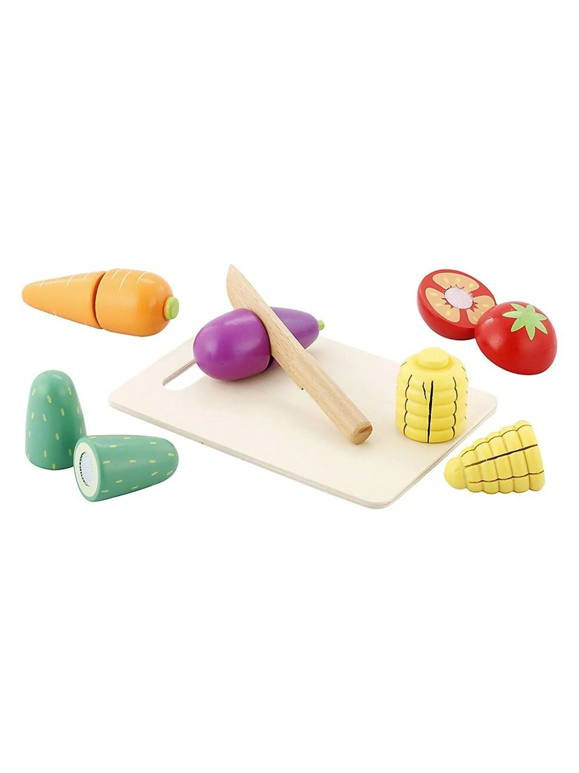 Wooden Vegetables Cutting Toy Set