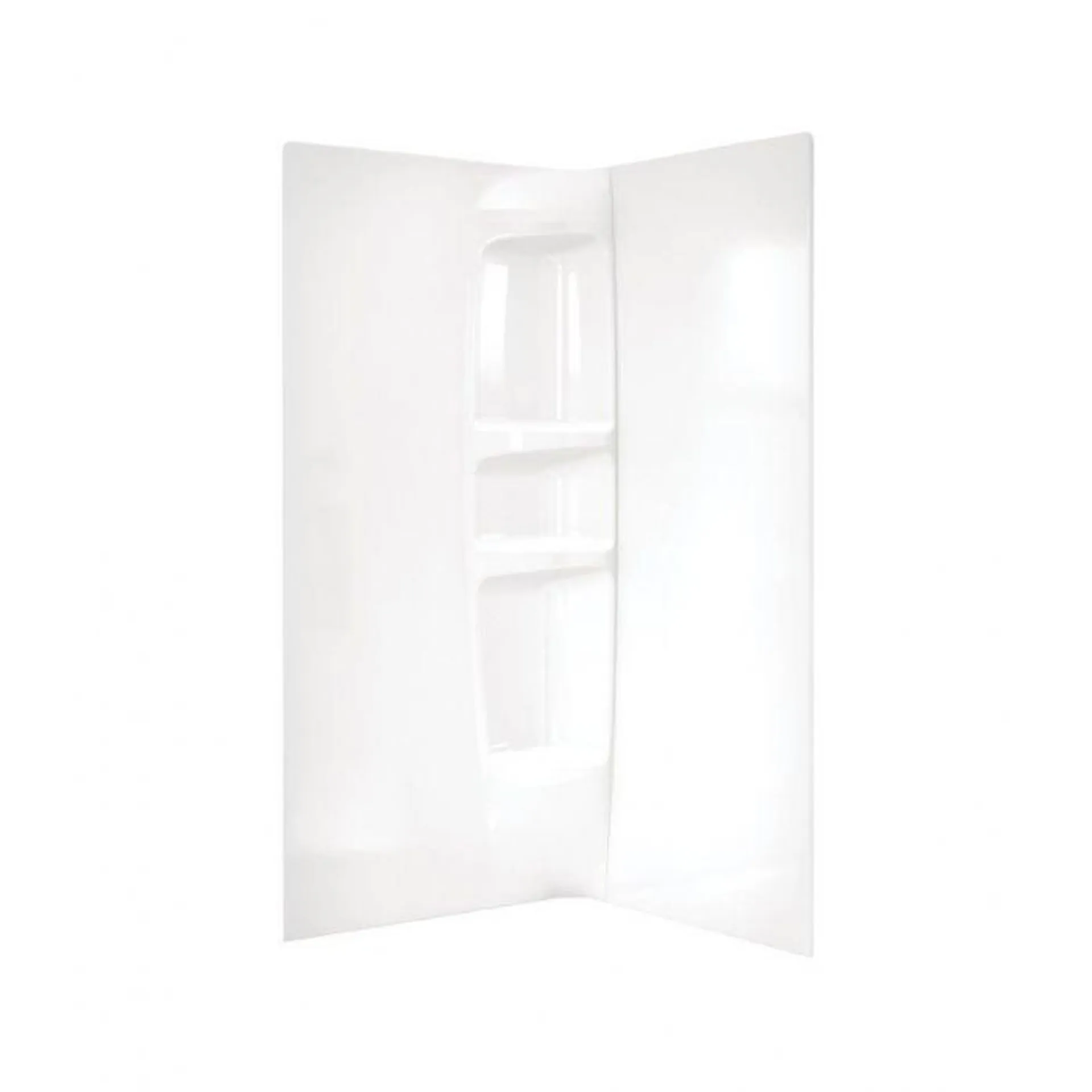 MAAX Olympia Acrylic Shower Wall Kit, White, 105753-000-001