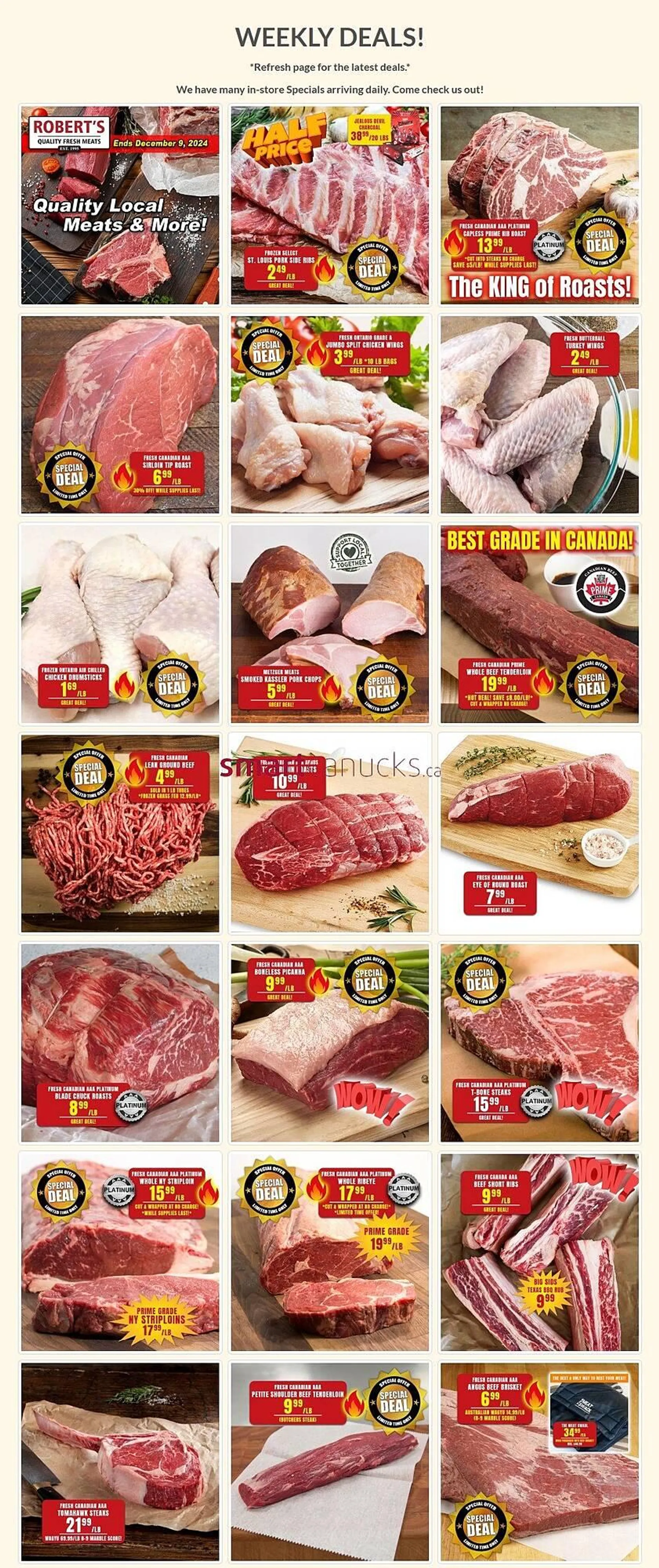 Roberts Fresh and Boxed Meats flyer - 1