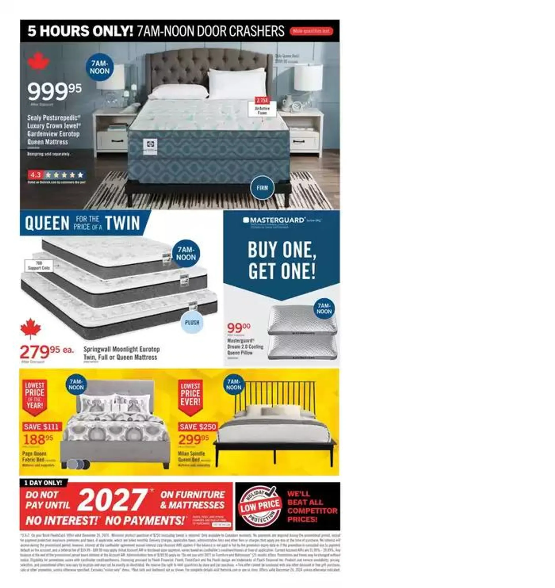 Brick Mattress Store from December 24 to December 31 2024 - flyer page 2