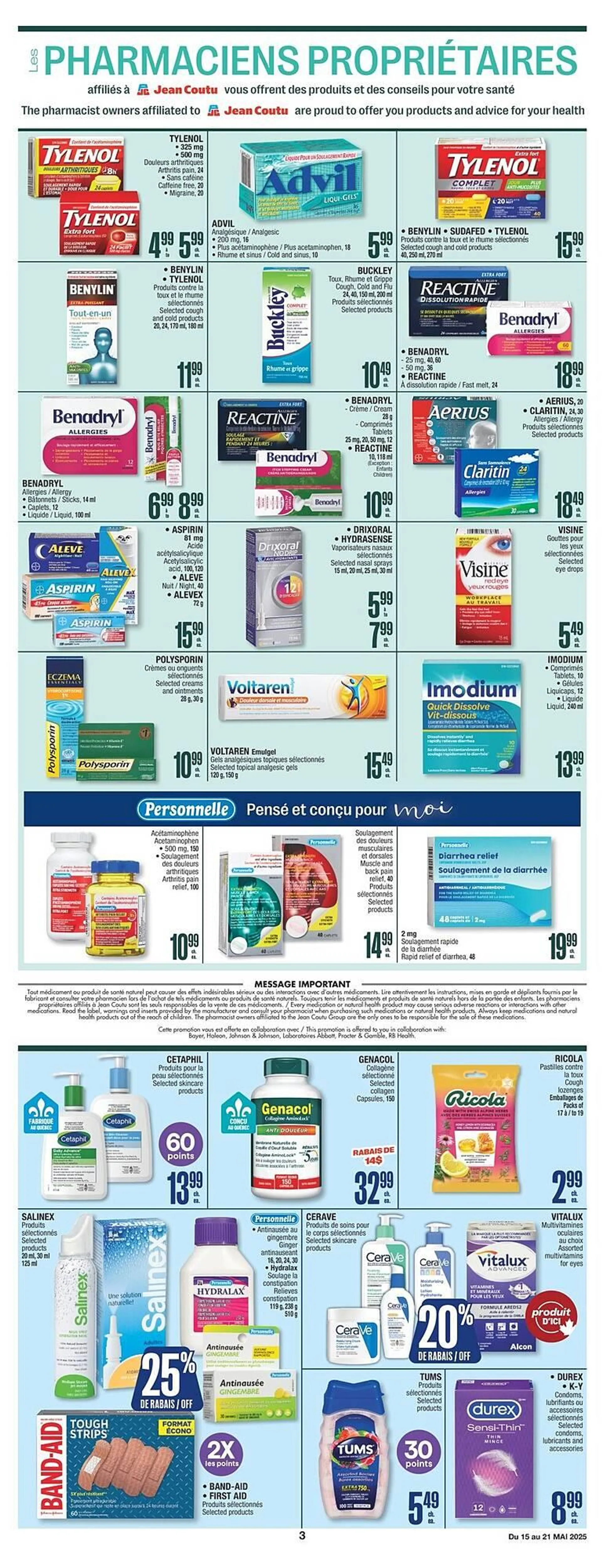 Jean Coutu flyer from May 15 to May 21 2025 - flyer page 15