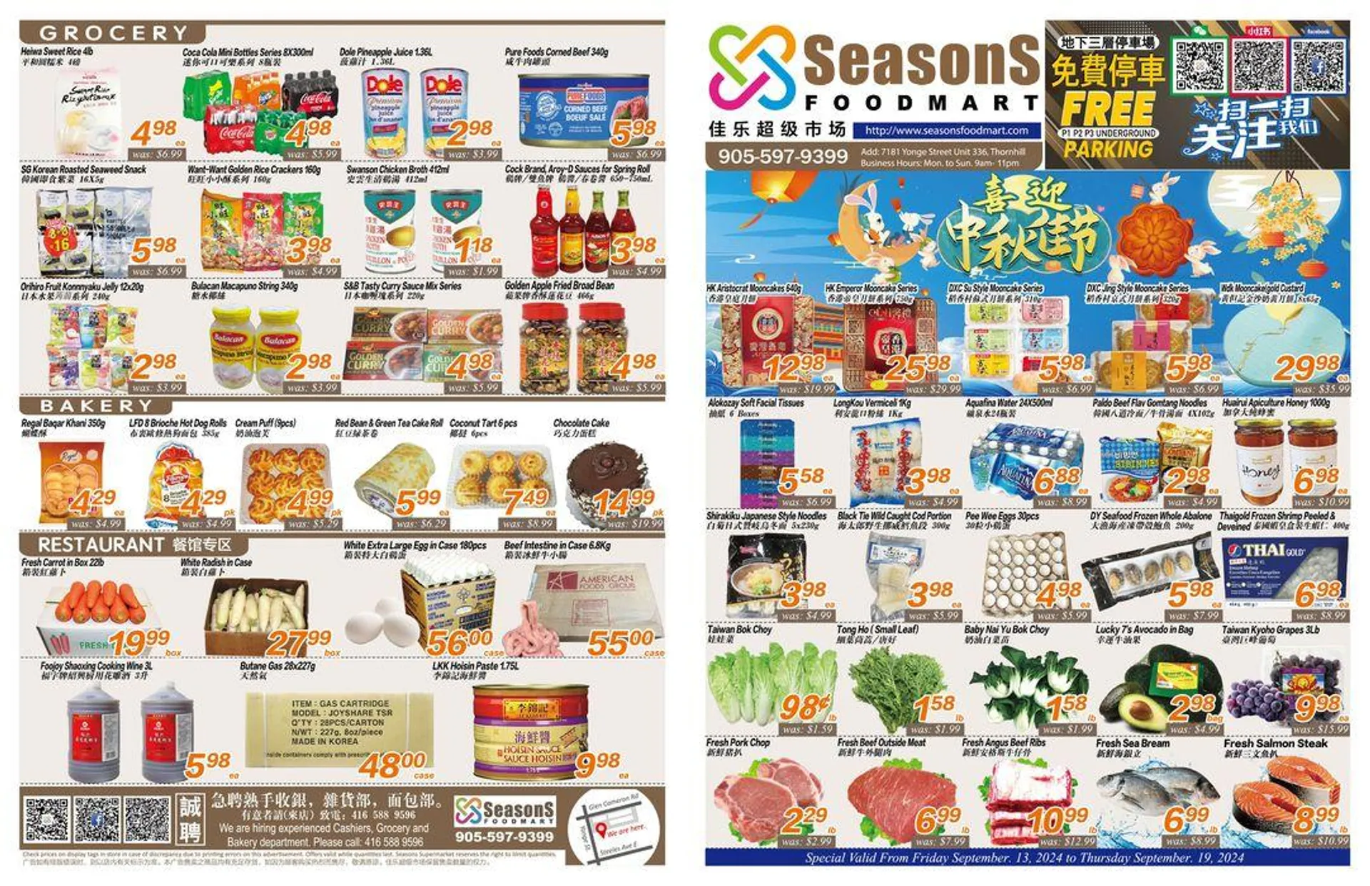 Seasons foodmart flyer - 1