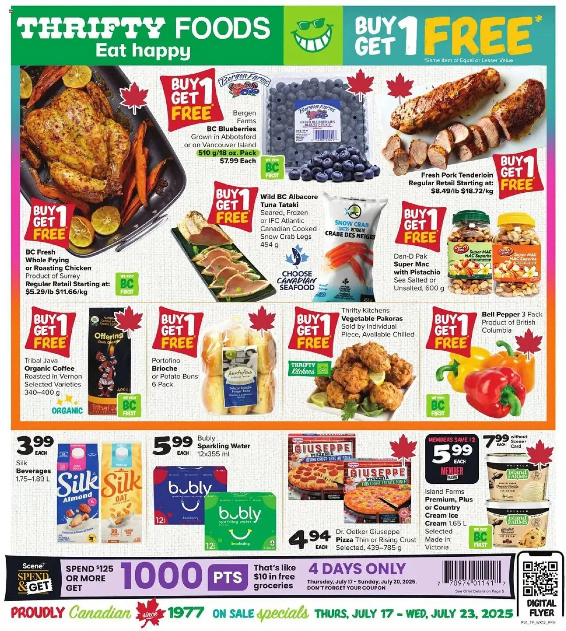 Thrifty Foods flyer from July 17 to July 23 2025 - flyer page 1