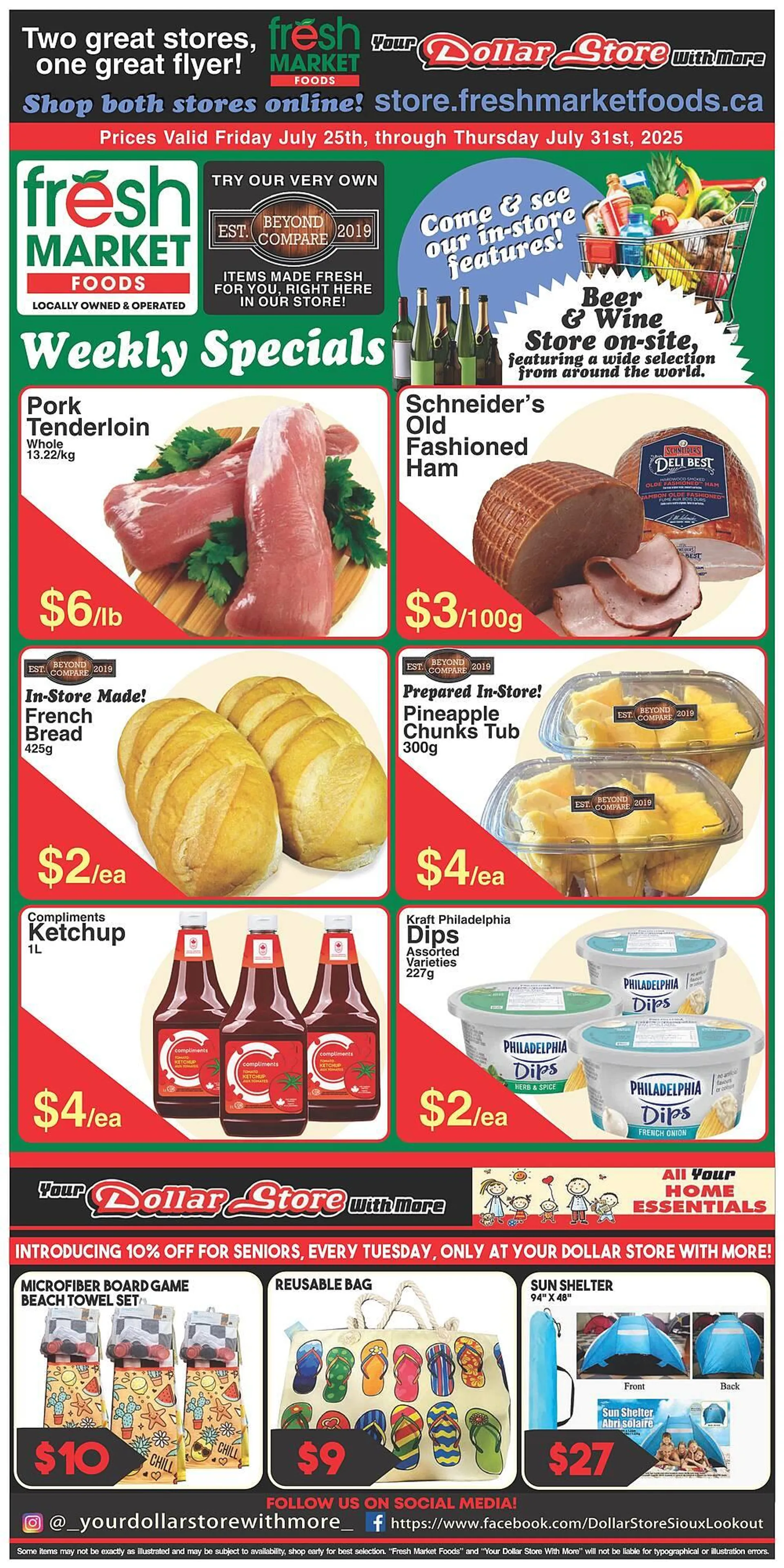 Fresh Market Foods flyer from July 25 to July 31 2025 - flyer page 1