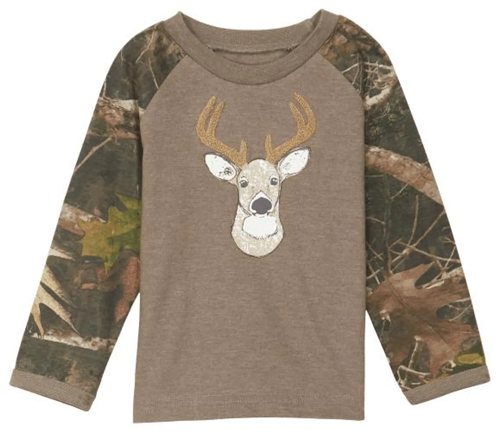 Bass Pro Shops Fuzzy Antler Raglan Long-Sleeve T-Shirt for Baby or Toddler Boys