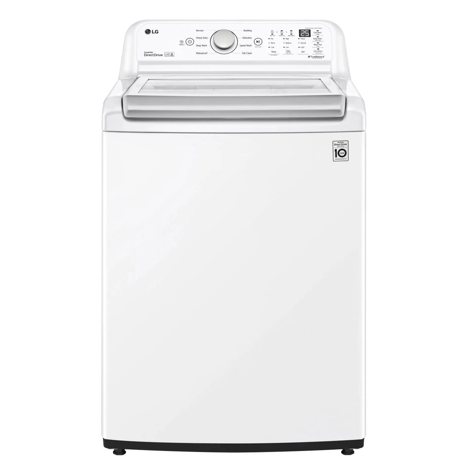 LG White Top Load Washer with 6Motion™ Technology (5.8 Cu. Ft.) - WT7150CW