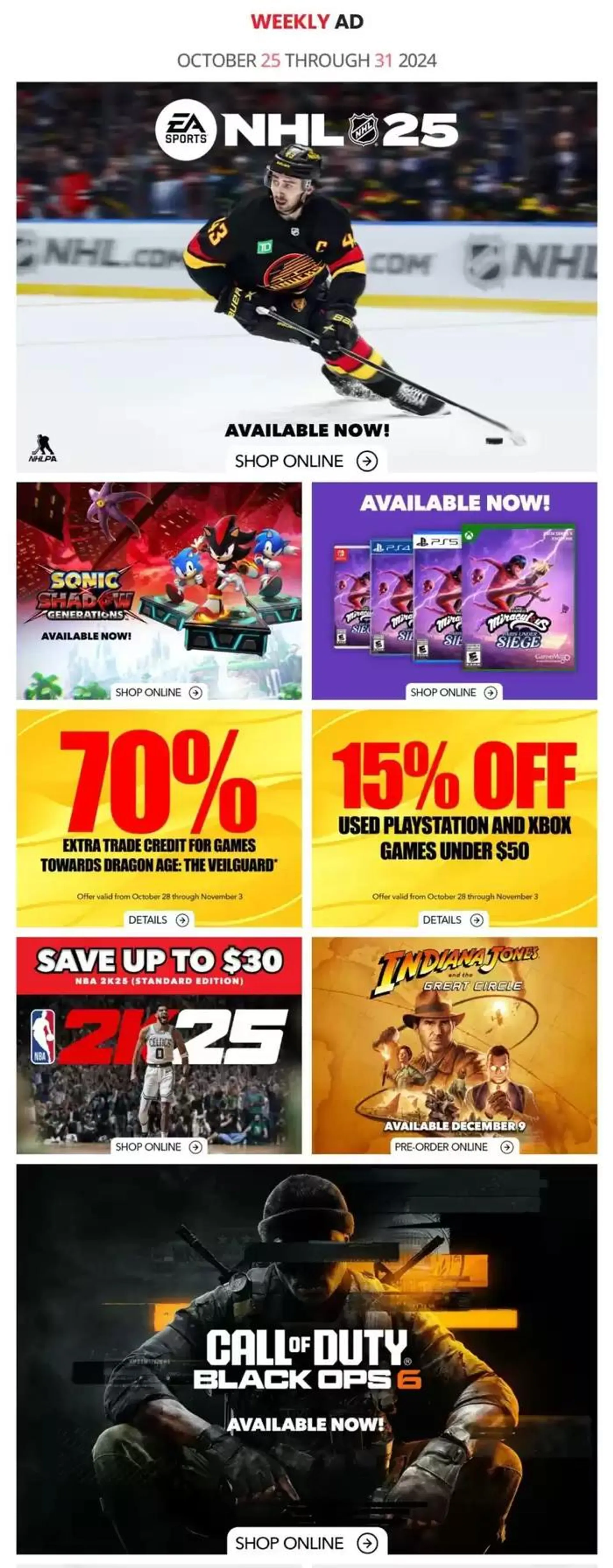 Game Stop Weekly ad - 1