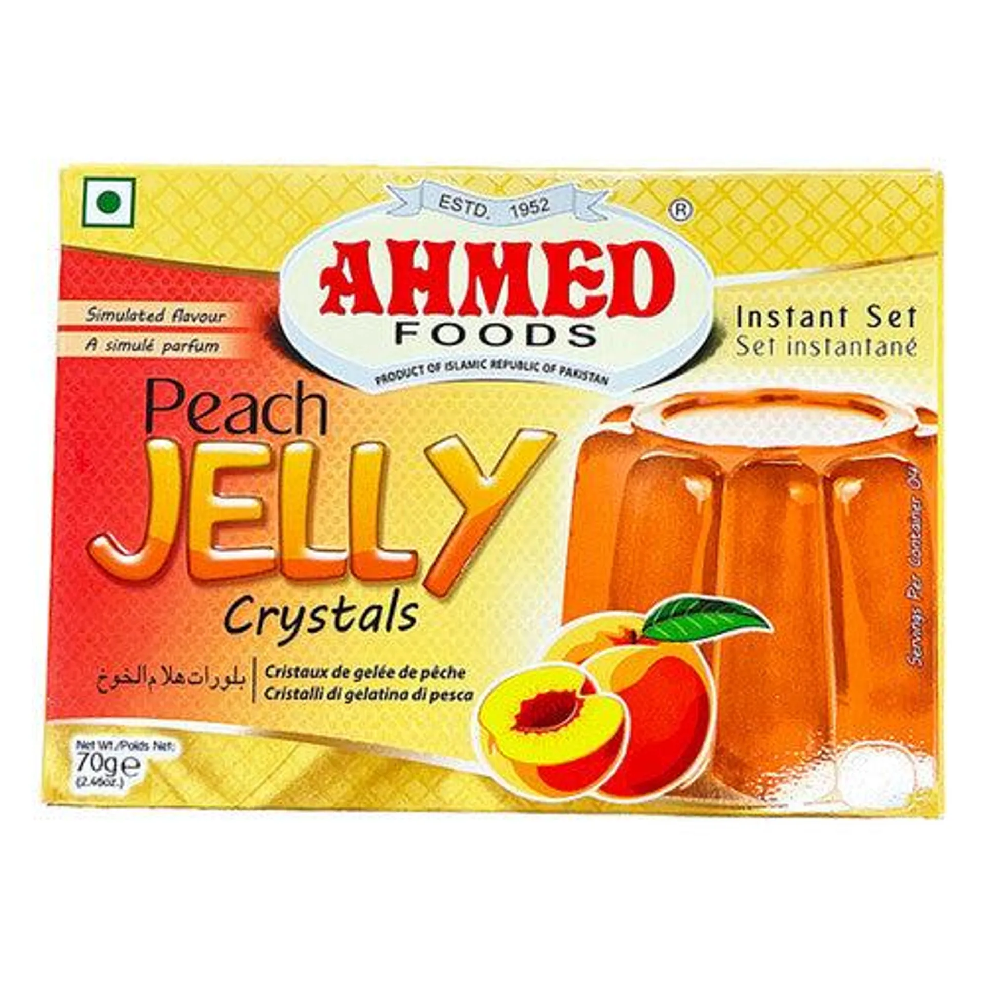 Ahmed Crystal Jelly Peach 70g