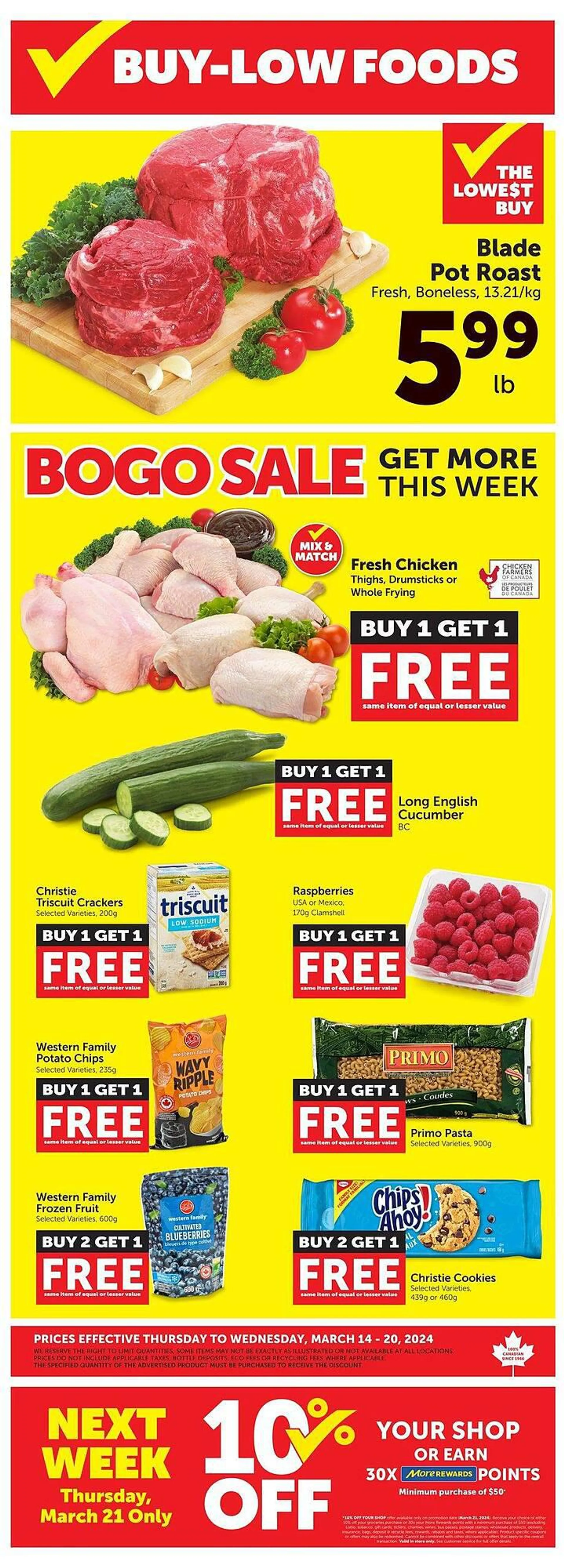 Buy-Low Foods flyer from March 13 to March 19 2024 - flyer page 