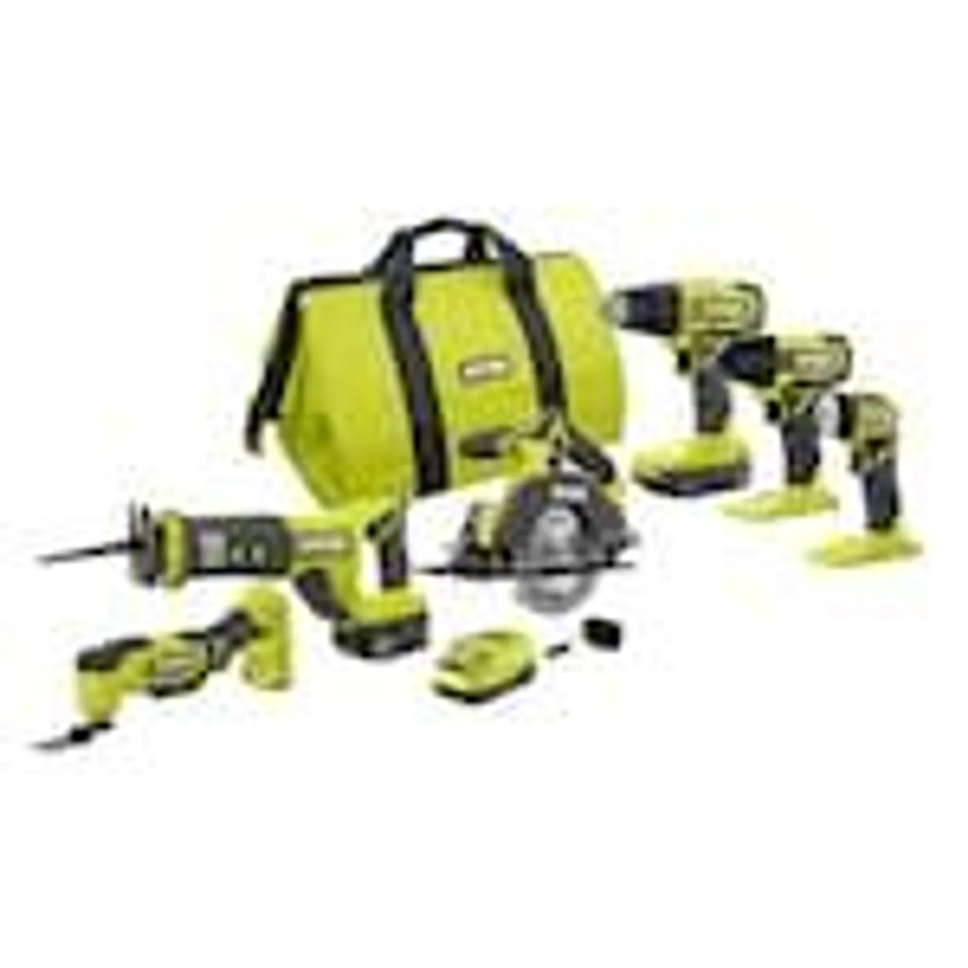 18V ONE+ Cordless 6-Tool Kit with 1.5 and 4.0 Ah Batteries and Charger