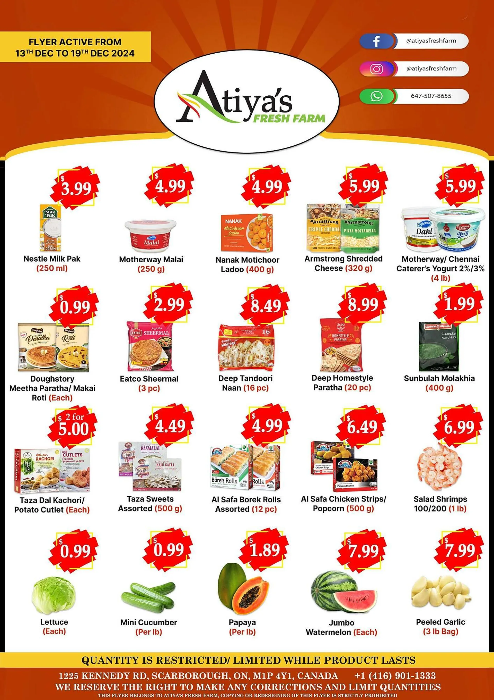 Atiya's Fresh Farm flyer from December 12 to December 19 2024 - flyer page 2