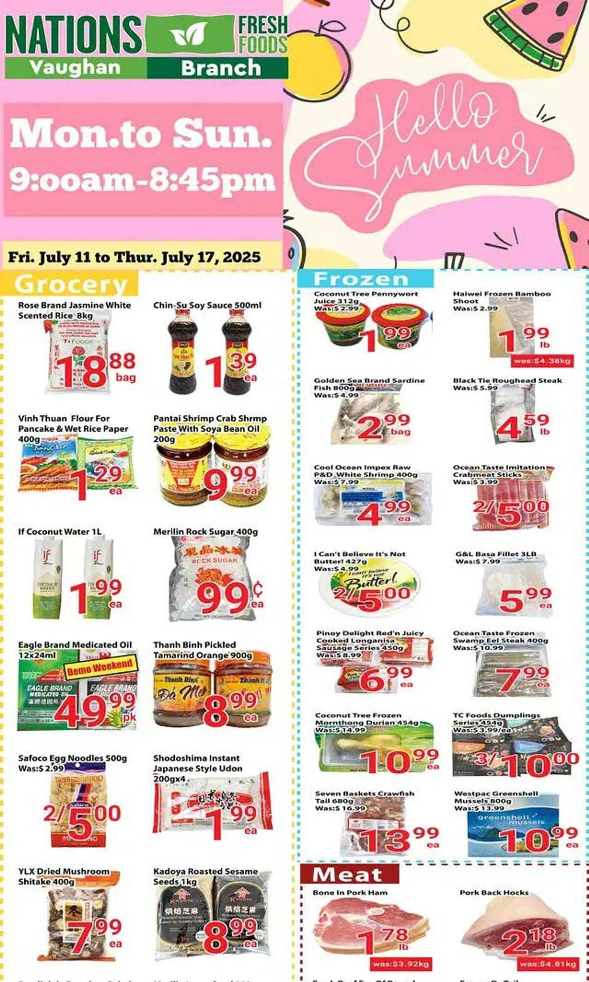 Nations Fresh Foods flyer from July 11 to July 17 2025 - flyer page 1