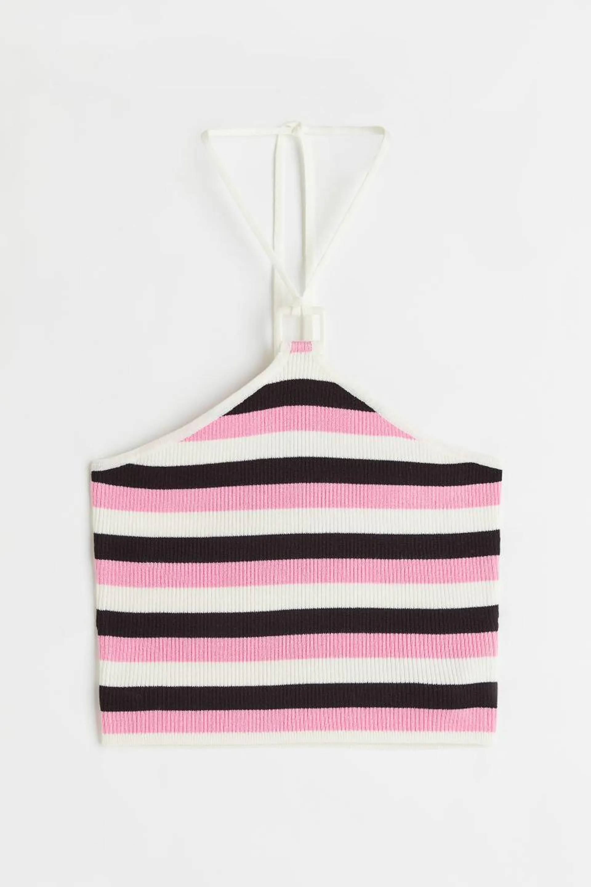 Rib-knit Halterneck Top
