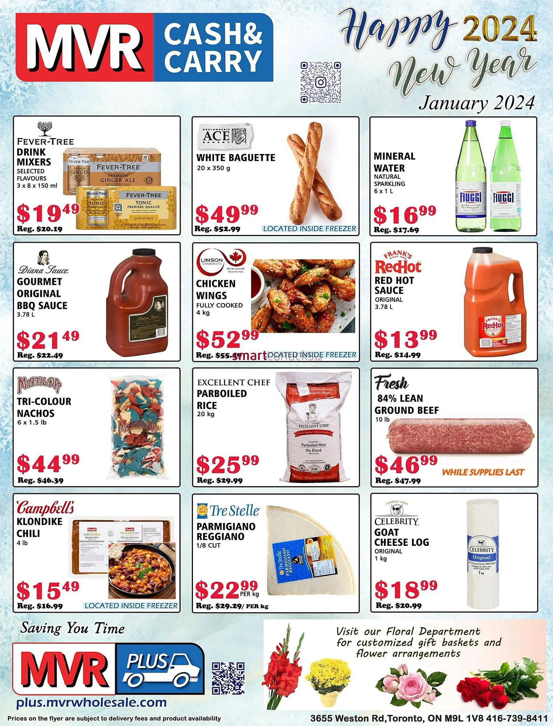 MVR Cash & Carry flyer from December 31 to January 6 2024 - flyer page 1