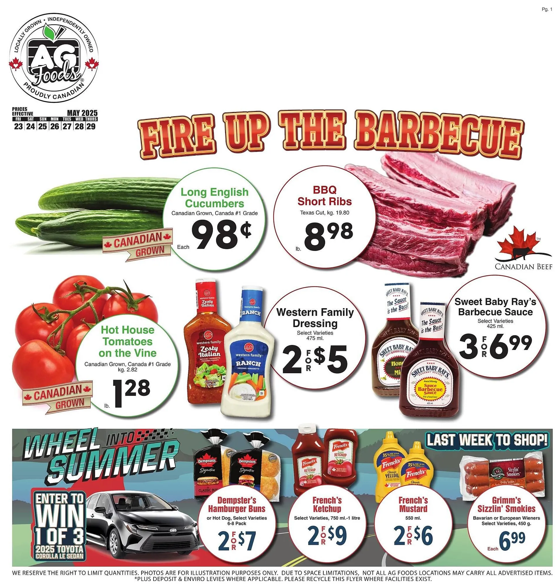 AG Foods flyer from May 23 to May 29 2025 - flyer page 1