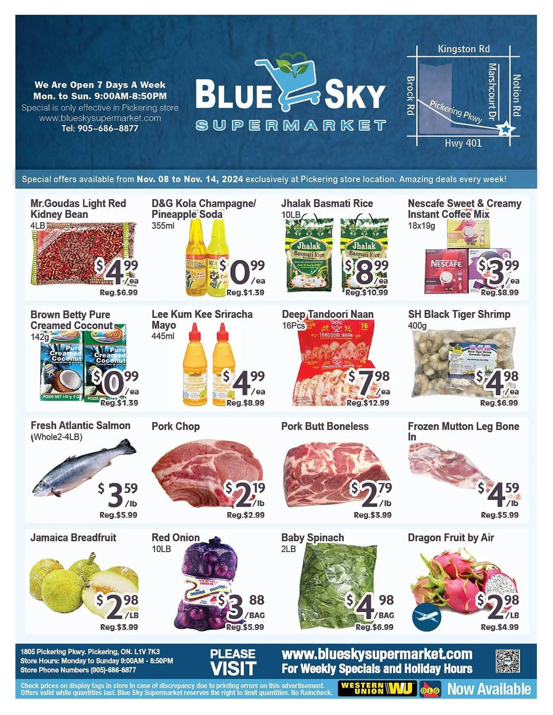 Blue Sky Supermarket flyer - 1