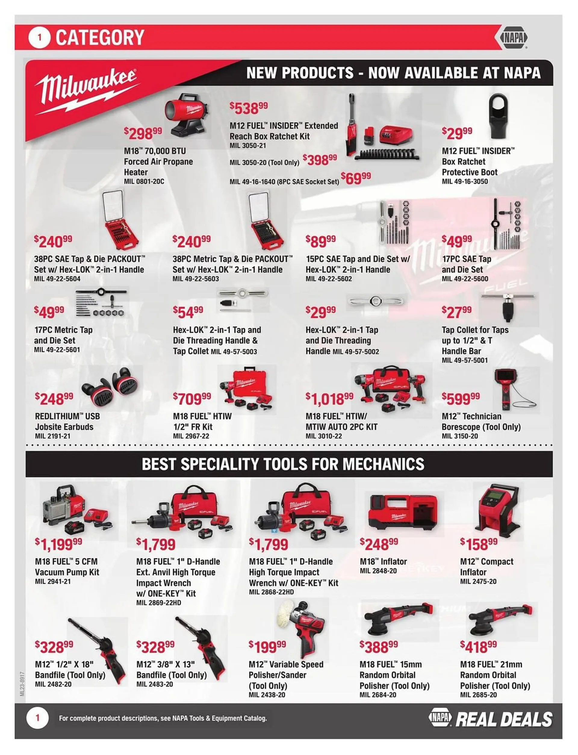 NAPA Auto Parts flyer from November 1 to December 31 2023 - flyer page 13