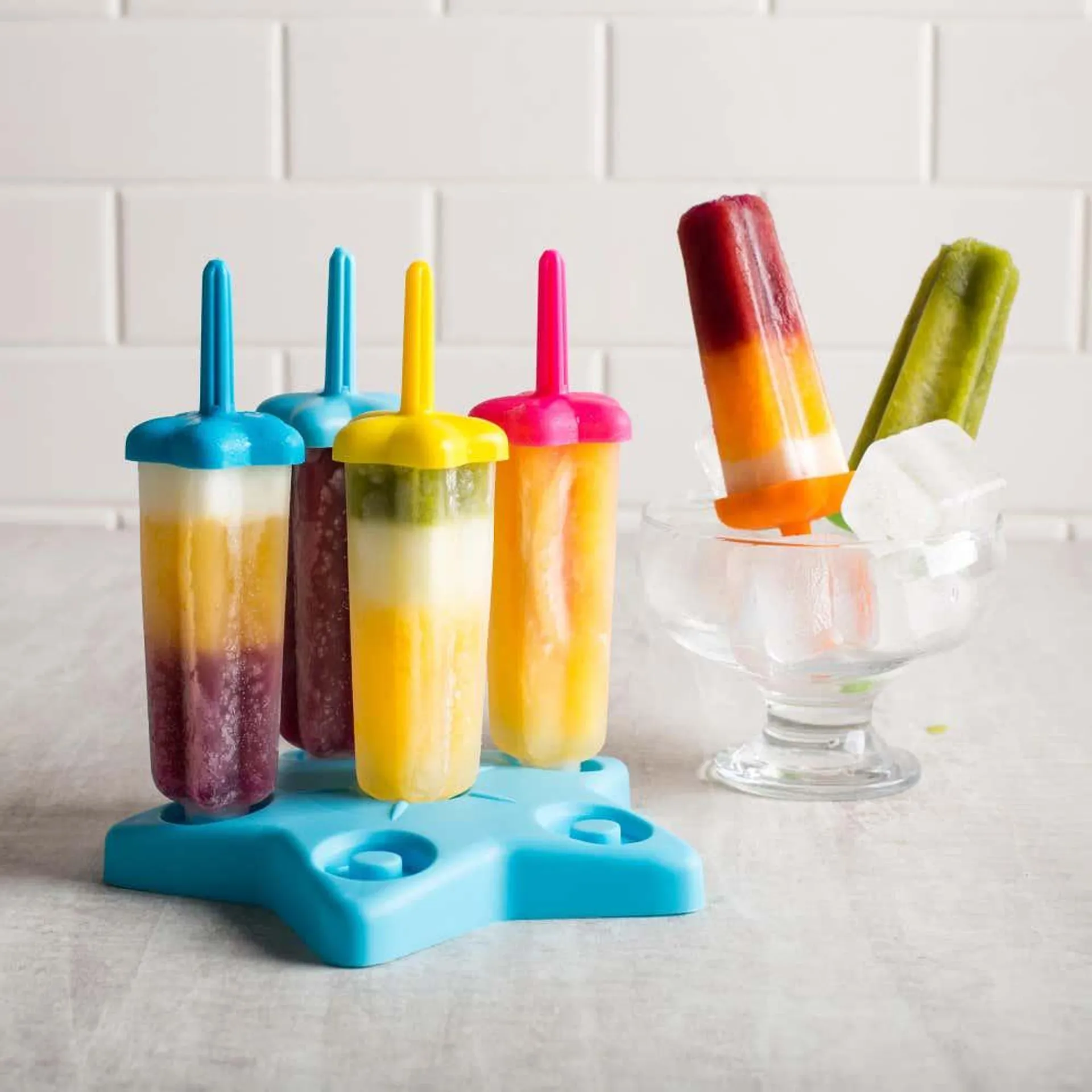 KSP Ice Pop Freezer 'Star' Popsicle Mold - Set of 6