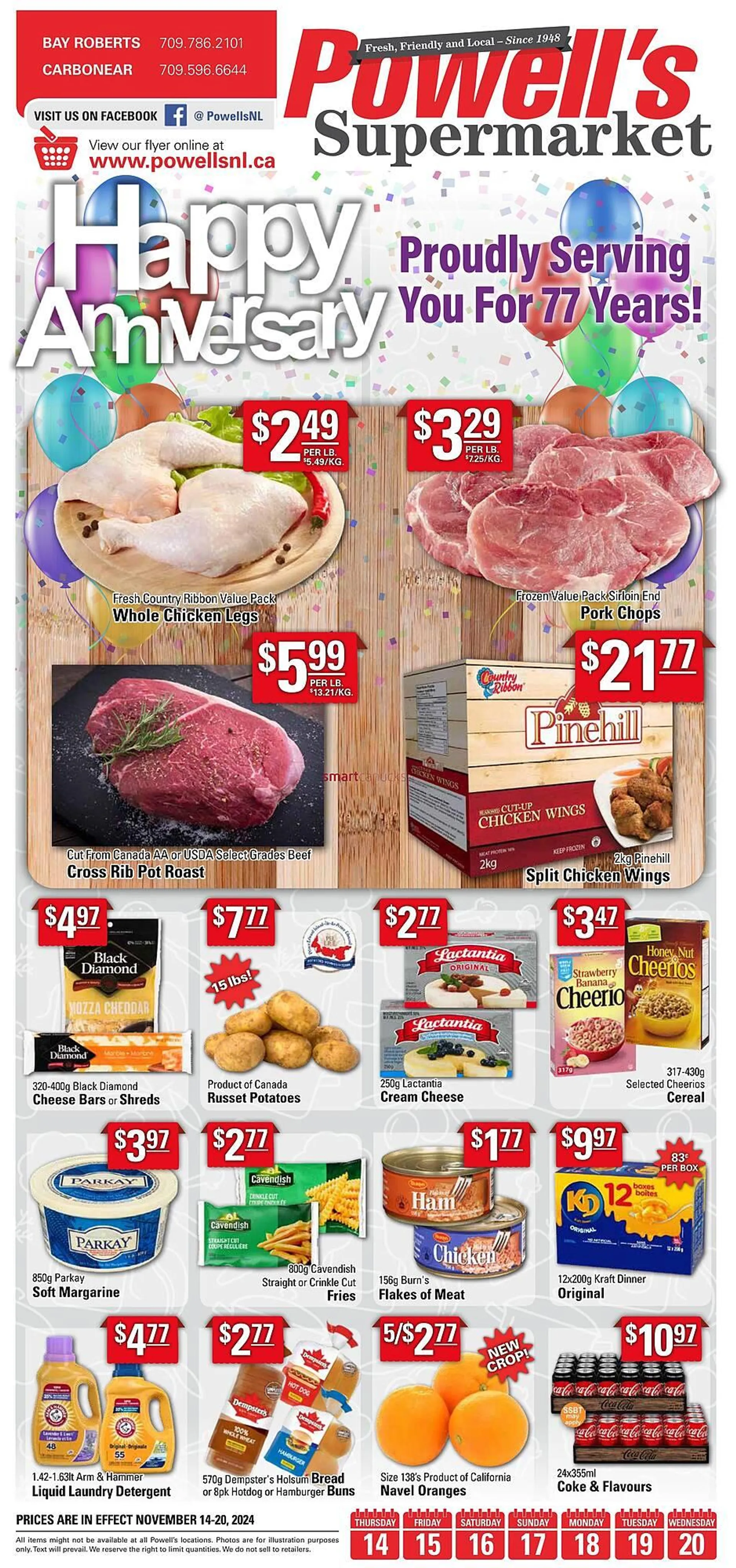 Powells Supermarket flyer - 1