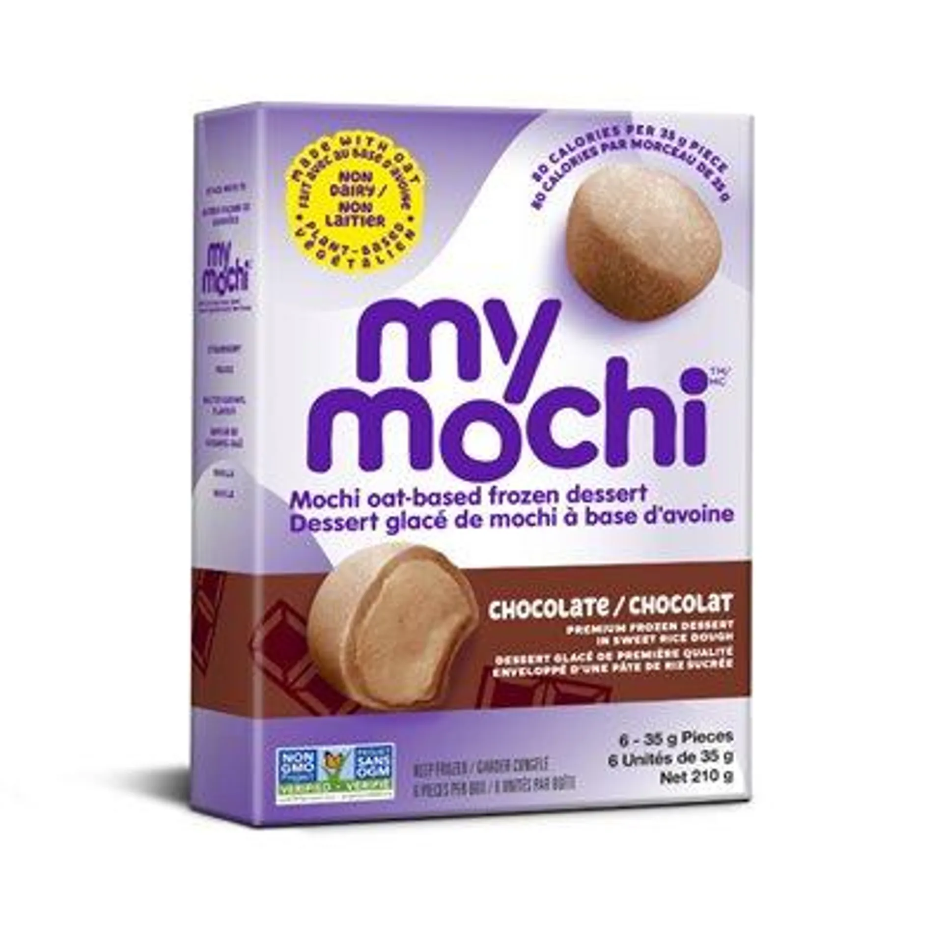 My Mochi Dessert glacé de mochi à base d'avoine chocolat 210g