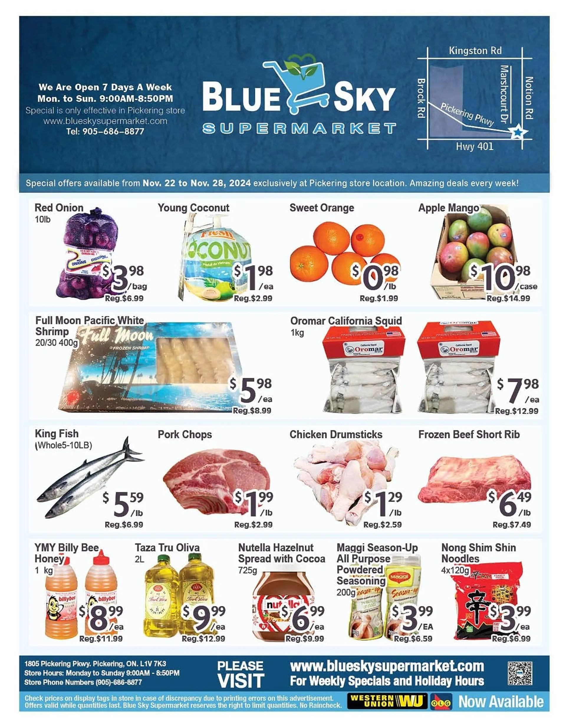 Blue Sky Supermarket flyer - 1