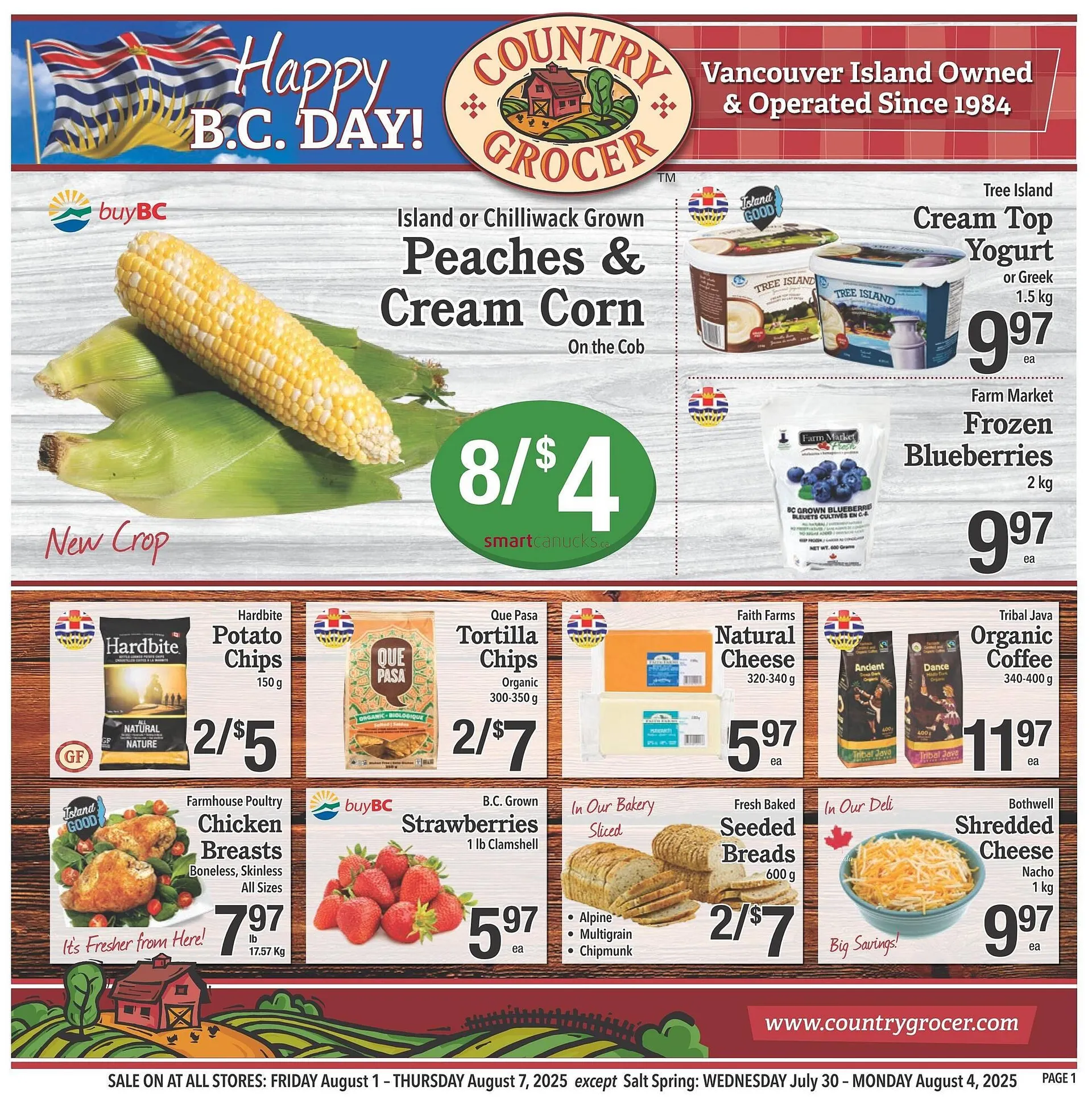 Country Grocer flyer from July 31 to August 6 2025 - flyer page 1