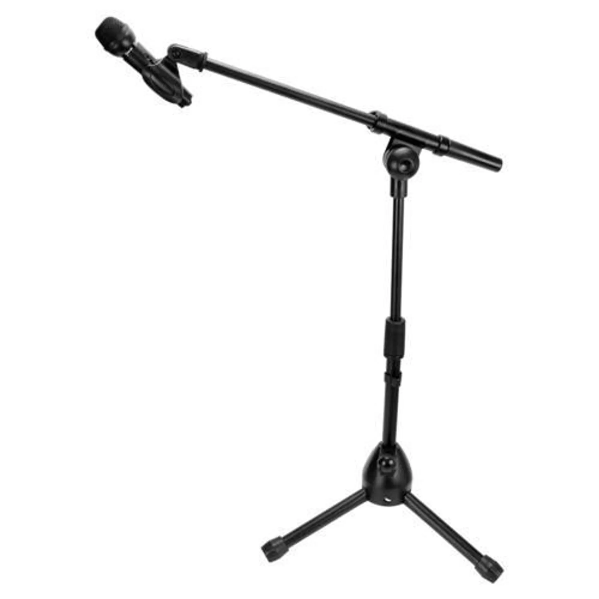 Short Microphone Mic Tripod Stand with Fixed-Length Boom - PrimeCables®