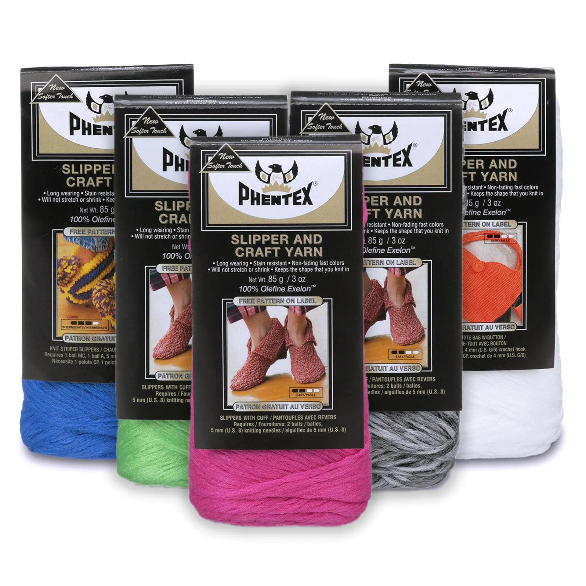 Slipper and Craft yarn - 85g - Phentex