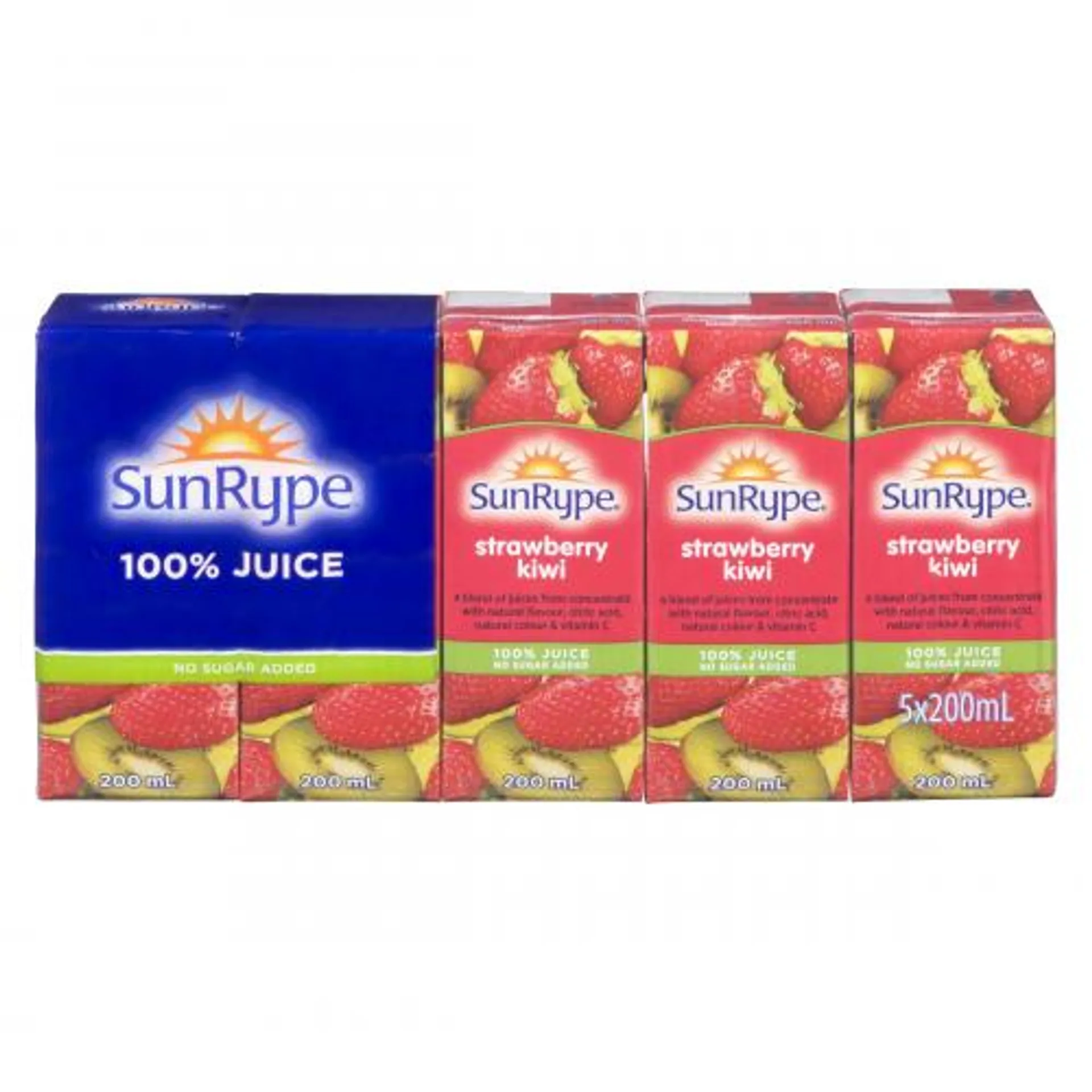 SunRype Strawberry Kiwi Juice, 200 mL, 5 ct