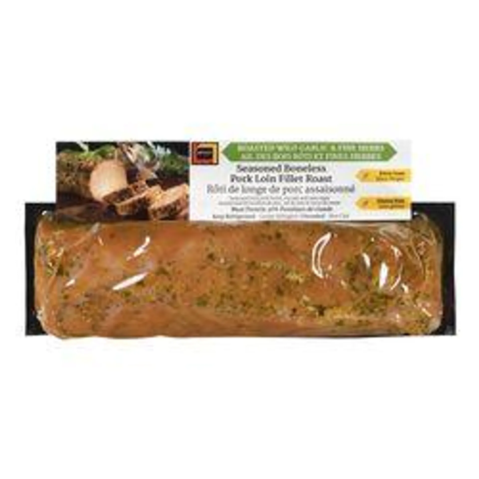 Garlic and Fine Herbs Flavoured Boneless Pork Loin Fillet Roast