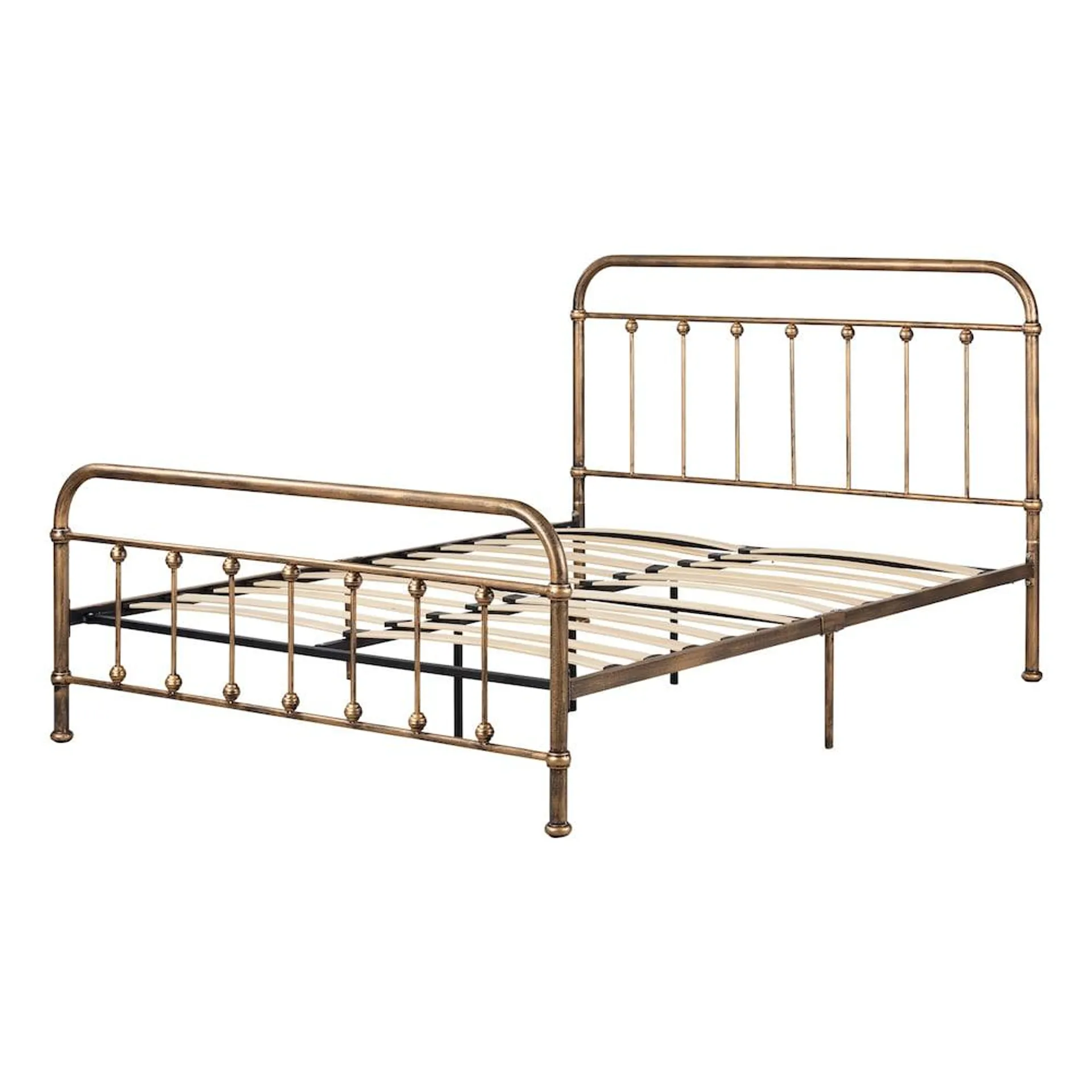 Prairie 64.75 in. x 84.25 in. x 45.5 in. Queen Metal Platform Bed in Bronze