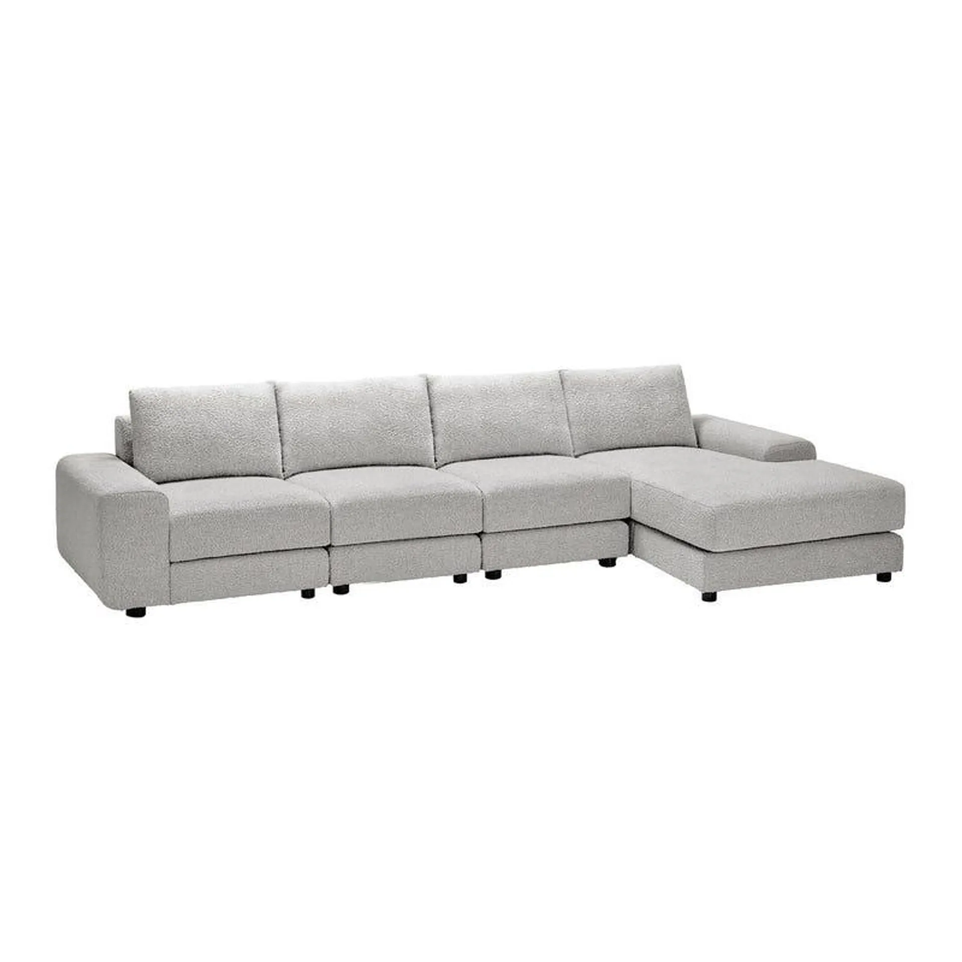 Sectionnel modulaire avec chaise longue à droite - 4 mcx