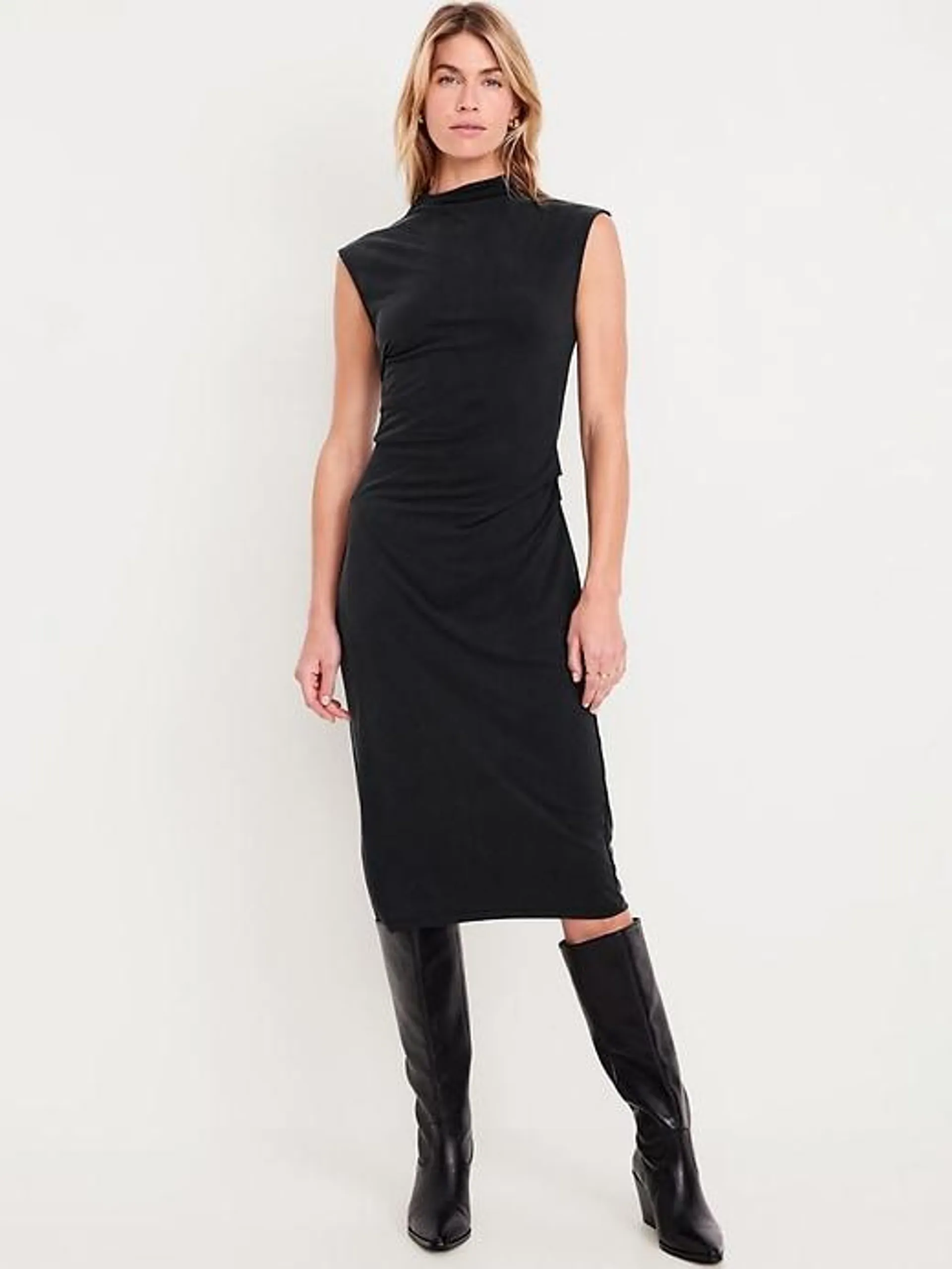 Ruched Midi Dress